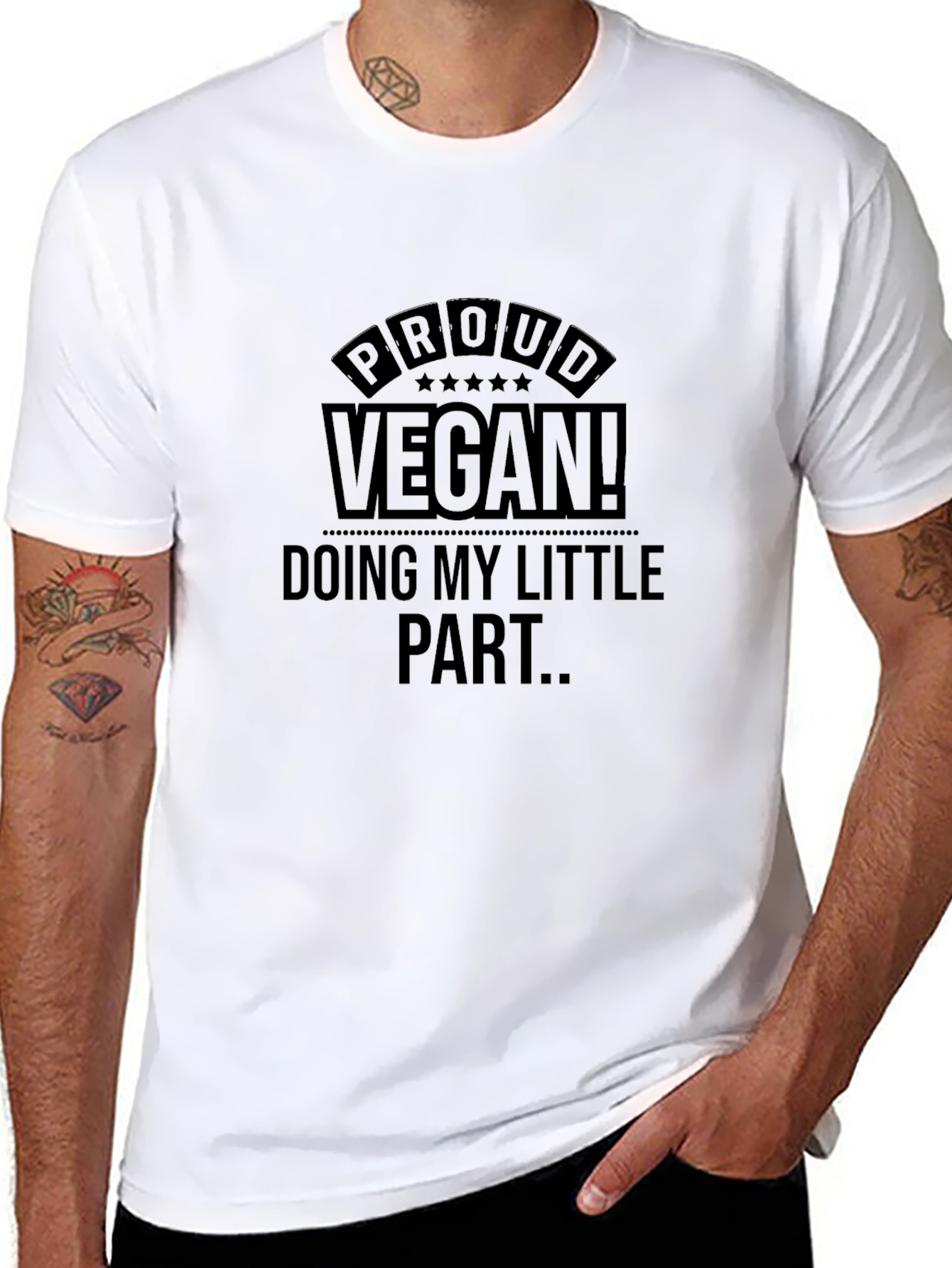 Proud Vegan T-Shirt - Eco-Friendly Lifestyle Tee