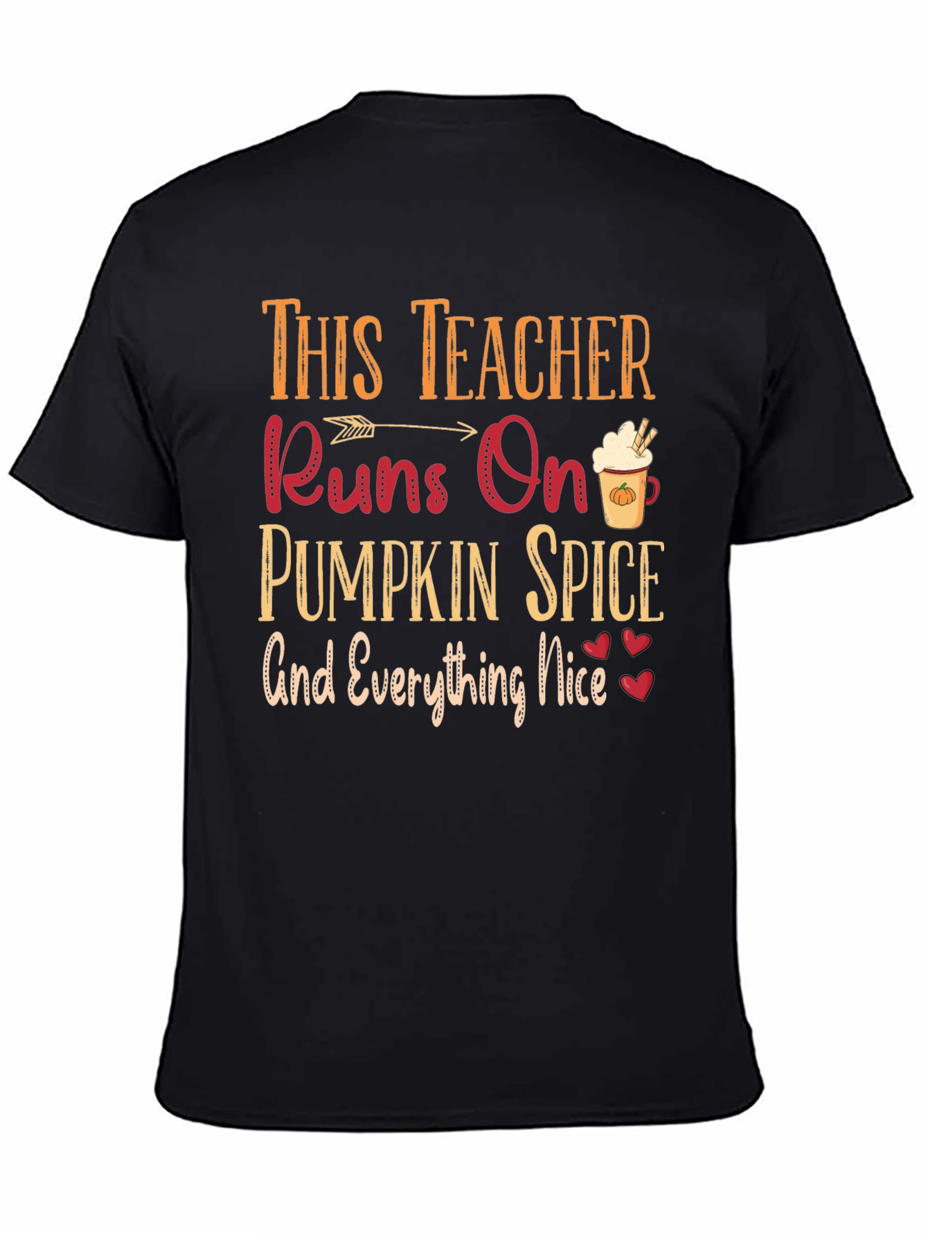 Teacher Pumpkin Spice T-Shirt Fall Season