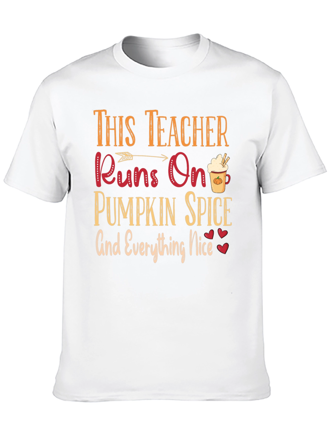 Teacher Pumpkin Spice T-Shirt Fall Season