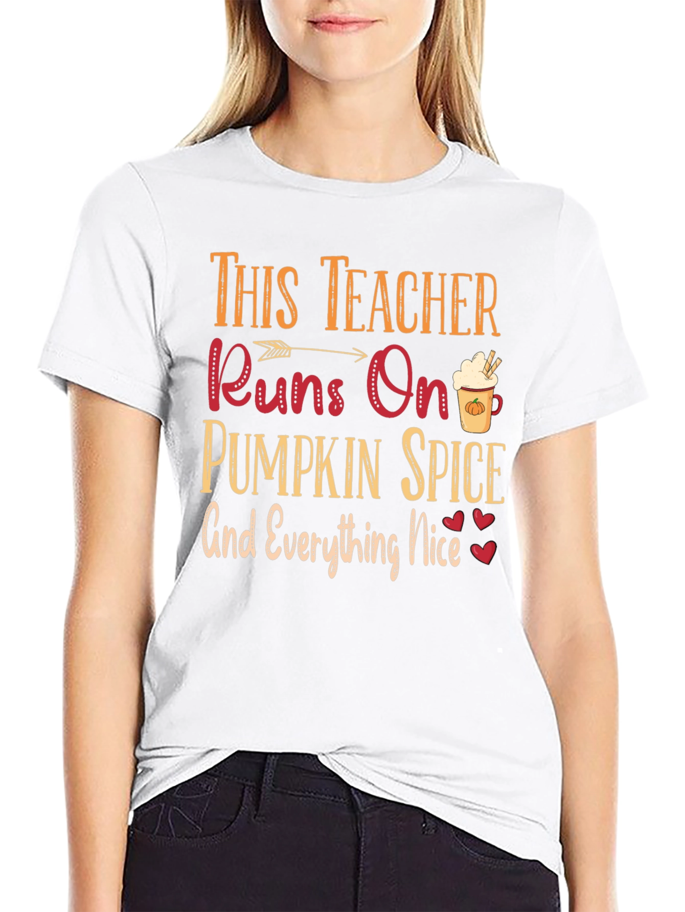 Teacher Pumpkin Spice T-Shirt Fall Season