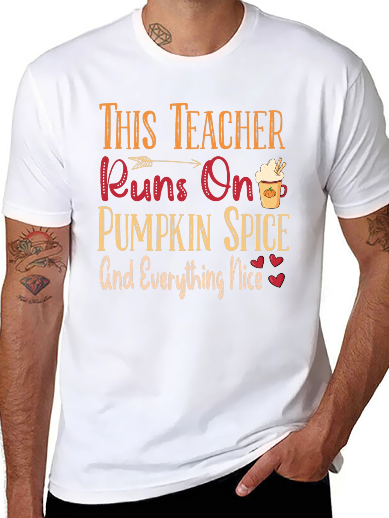 Teacher Pumpkin Spice T-Shirt Fall Season