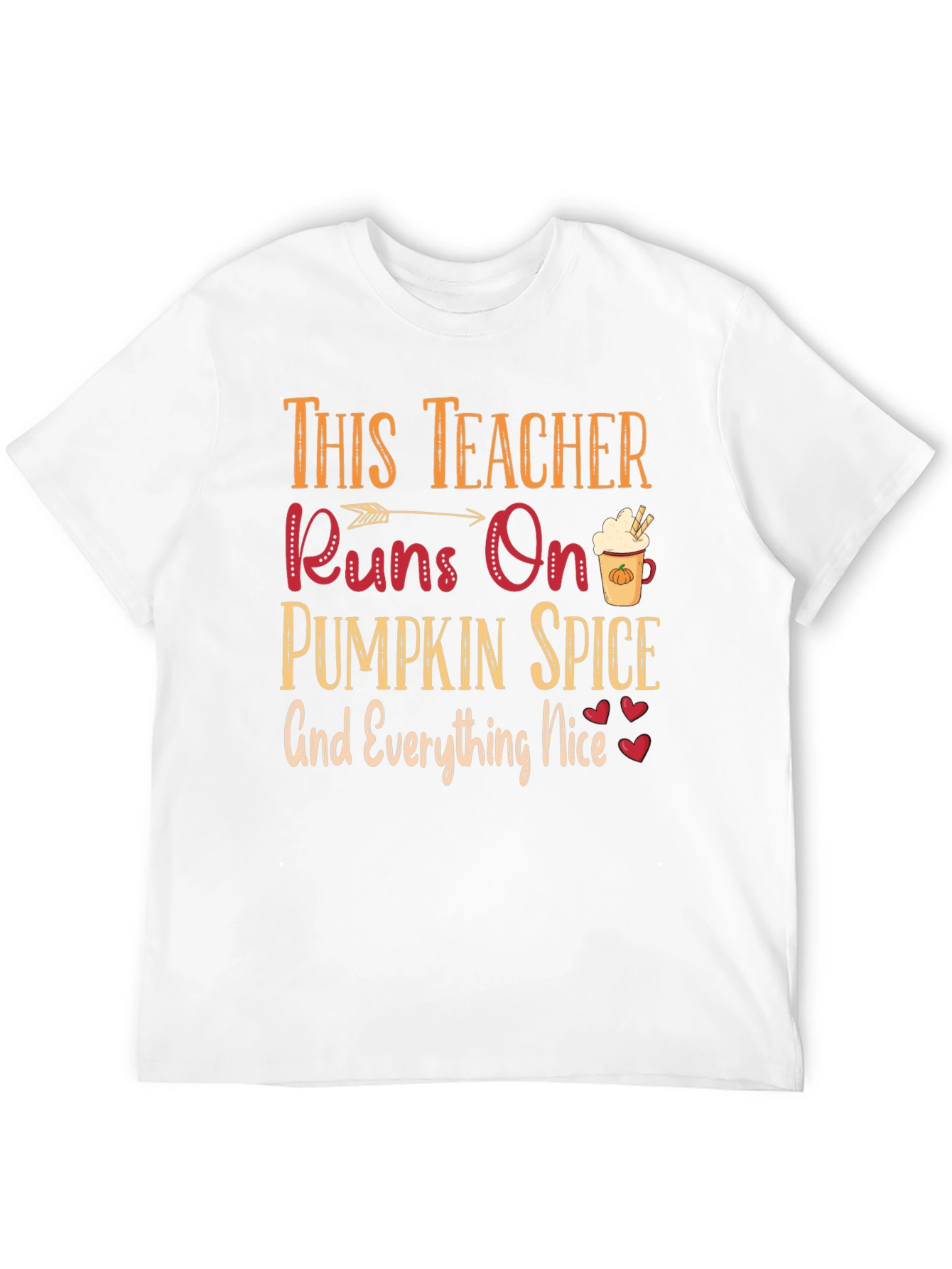 Teacher Pumpkin Spice T-Shirt Fall Season