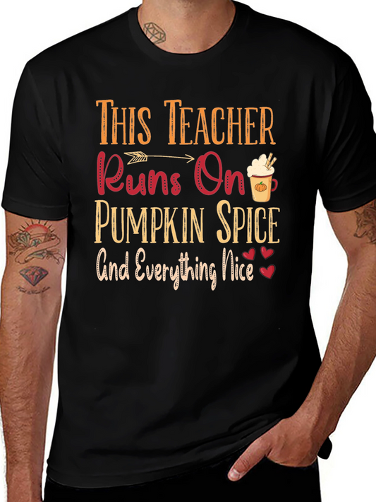 Teacher Pumpkin Spice T-Shirt Fall Season
