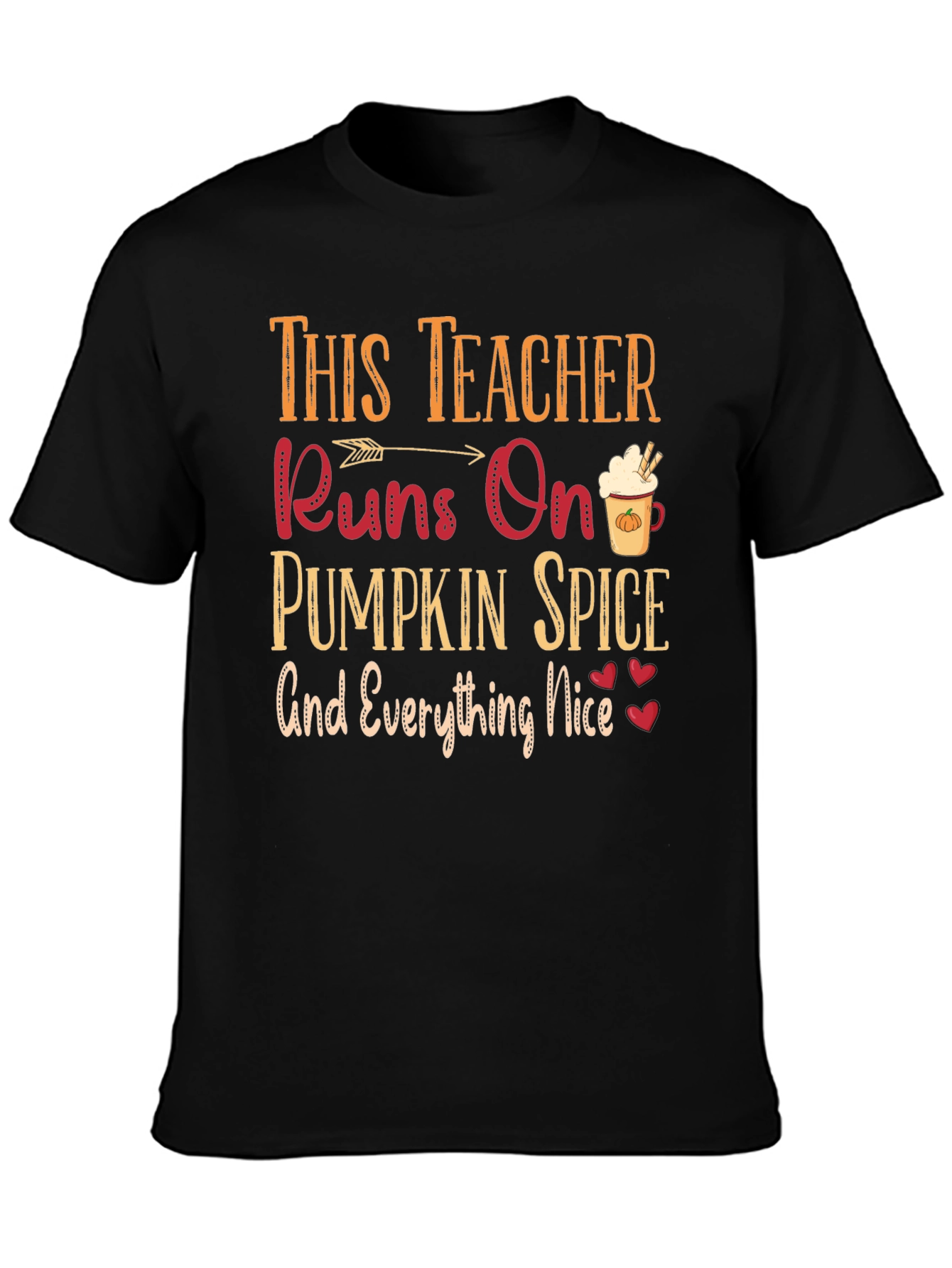Teacher Pumpkin Spice T-Shirt Fall Season