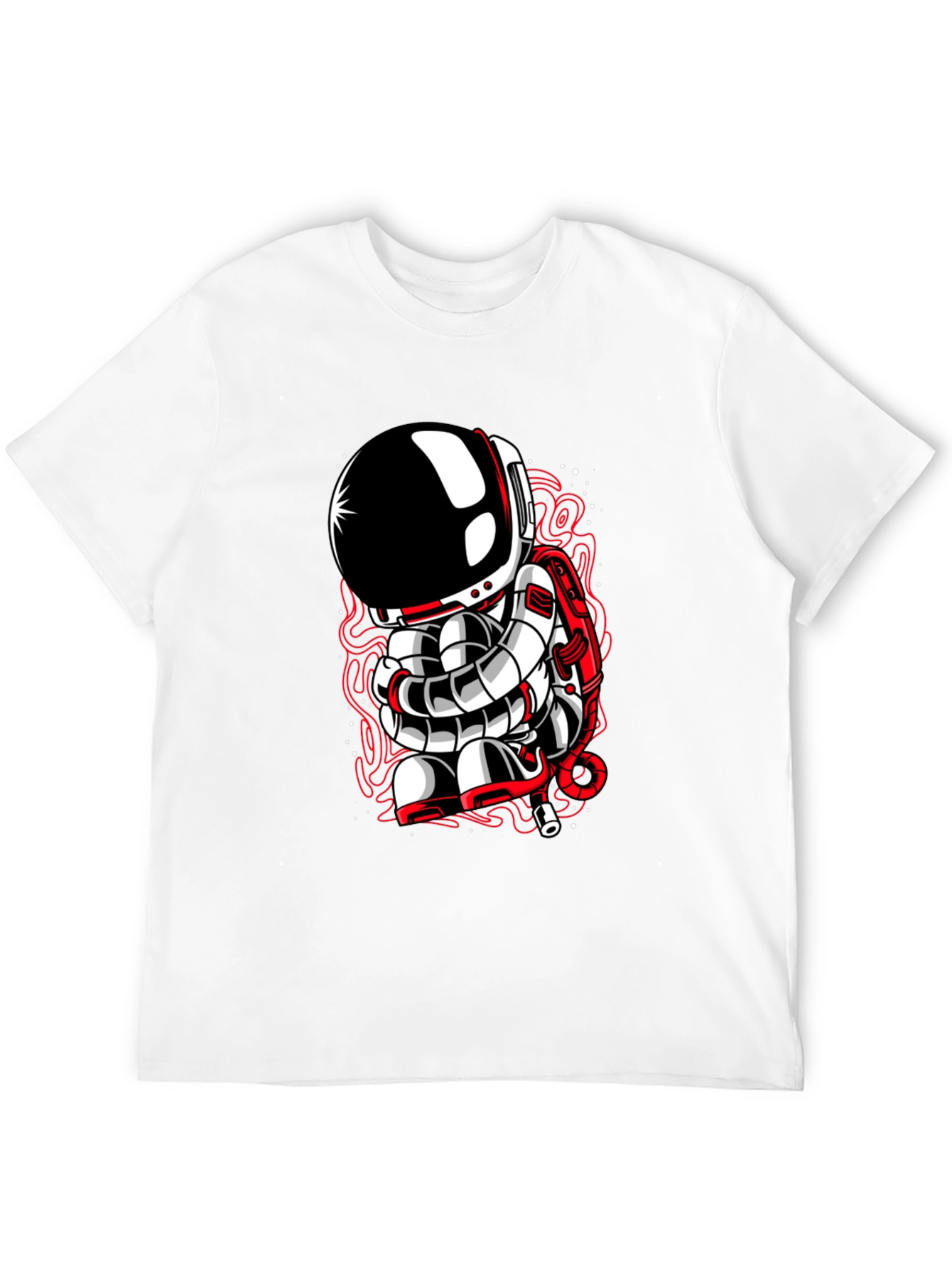 Astronaut Graphic Tee - Unique Spaceman Design
