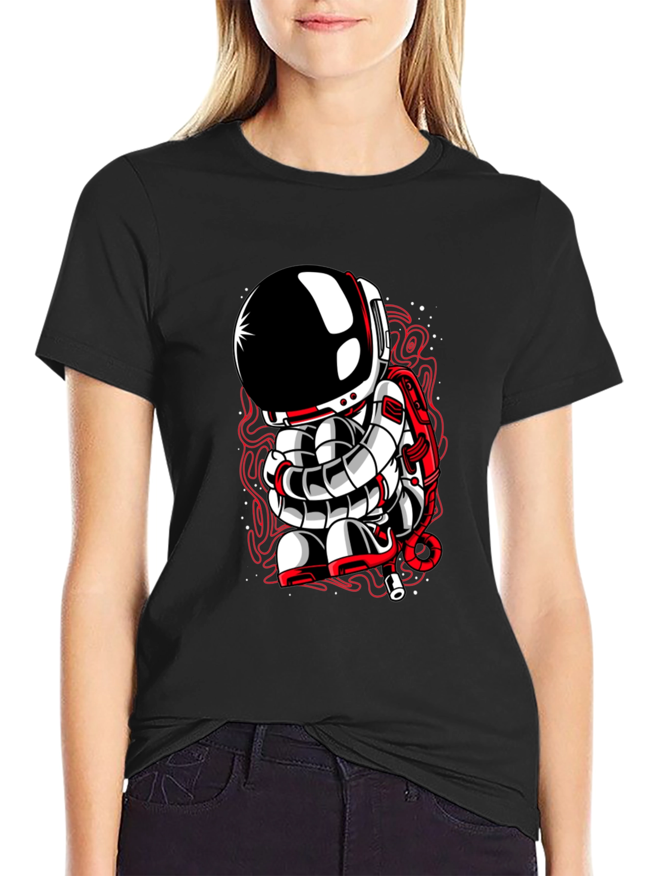 Astronaut Graphic Tee - Unique Spaceman Design