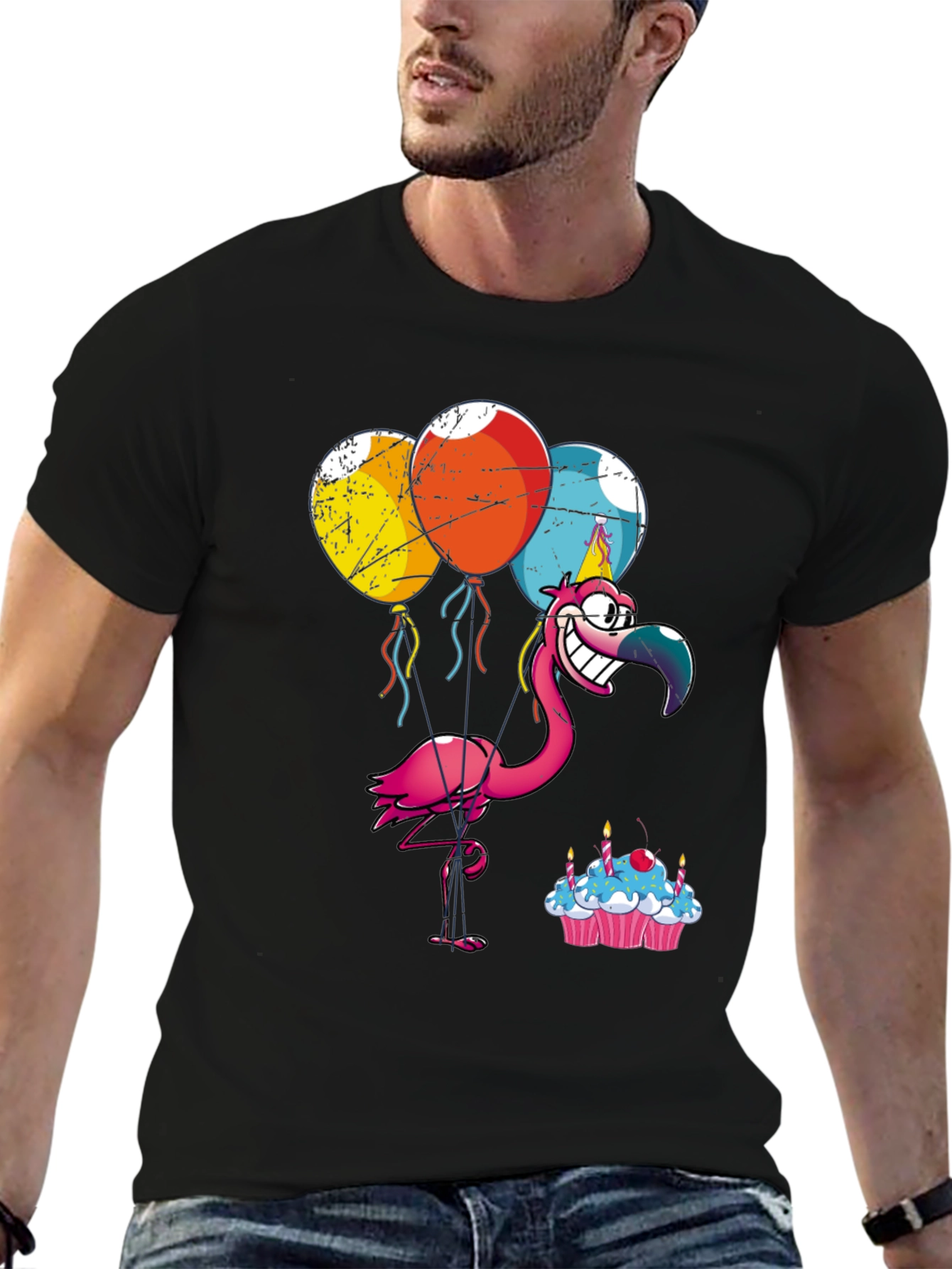 Party Flamingo T-Shirt: Birthday Celebration Tee