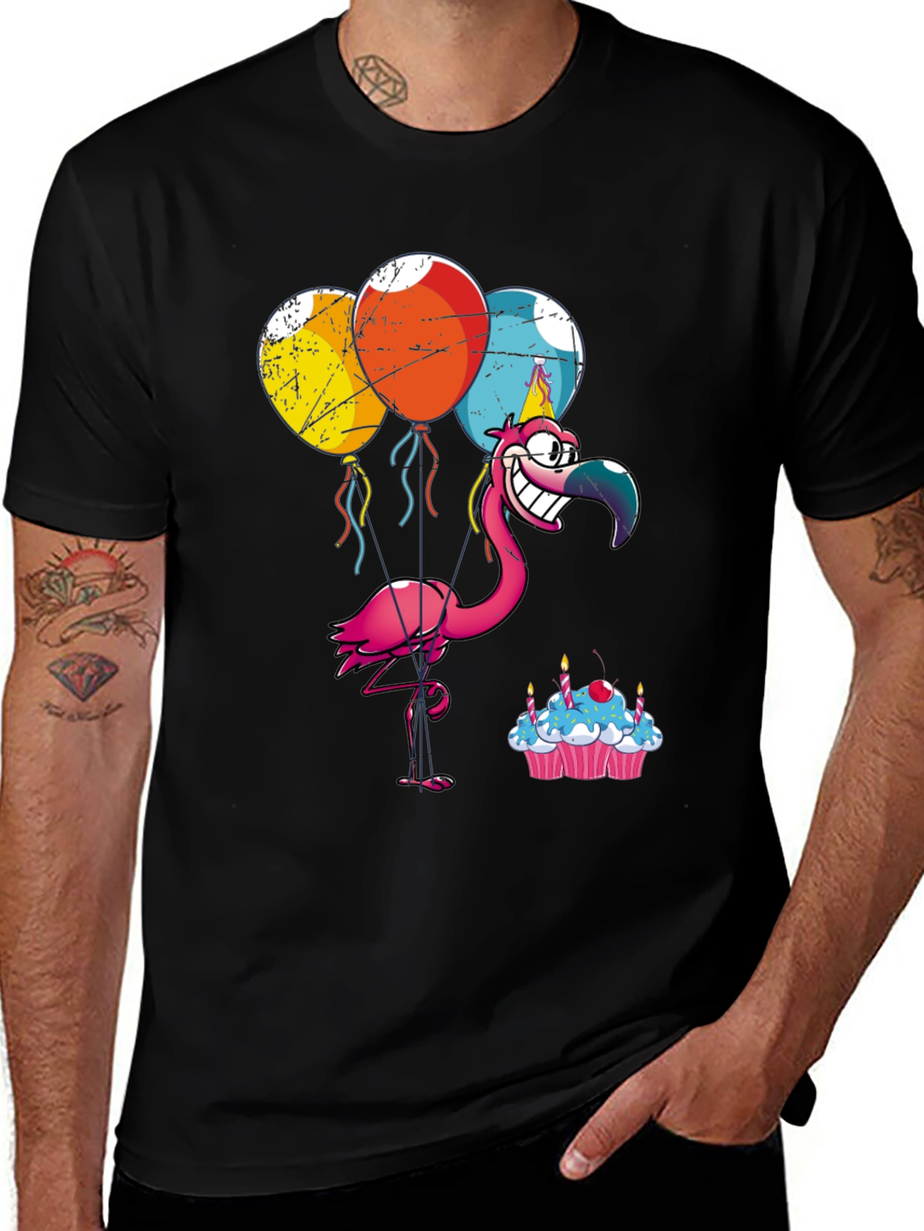 Party Flamingo T-Shirt: Birthday Celebration Tee