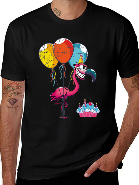 Party Flamingo T-Shirt: Birthday Celebration Tee