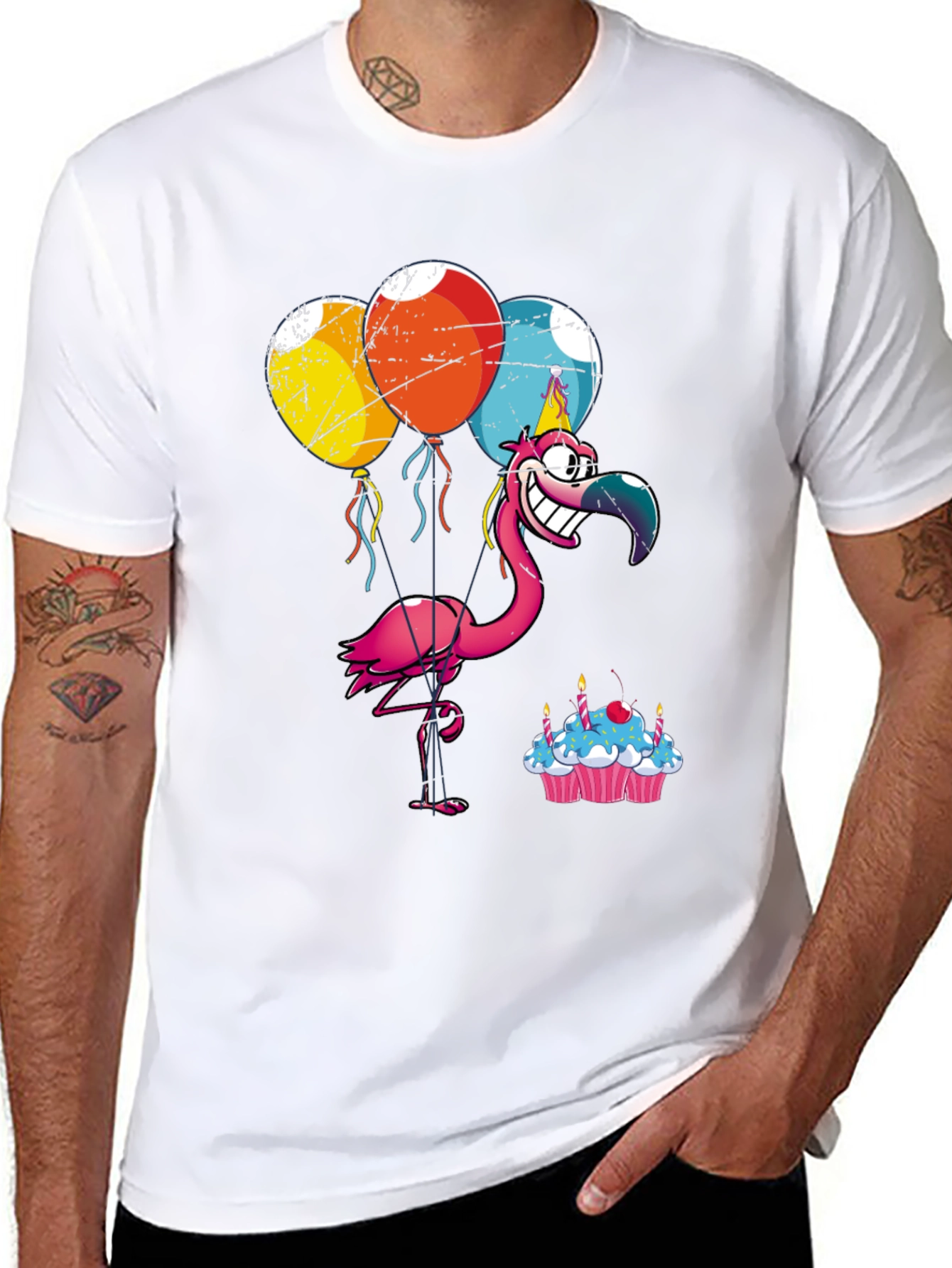 Party Flamingo T-Shirt: Birthday Celebration Tee