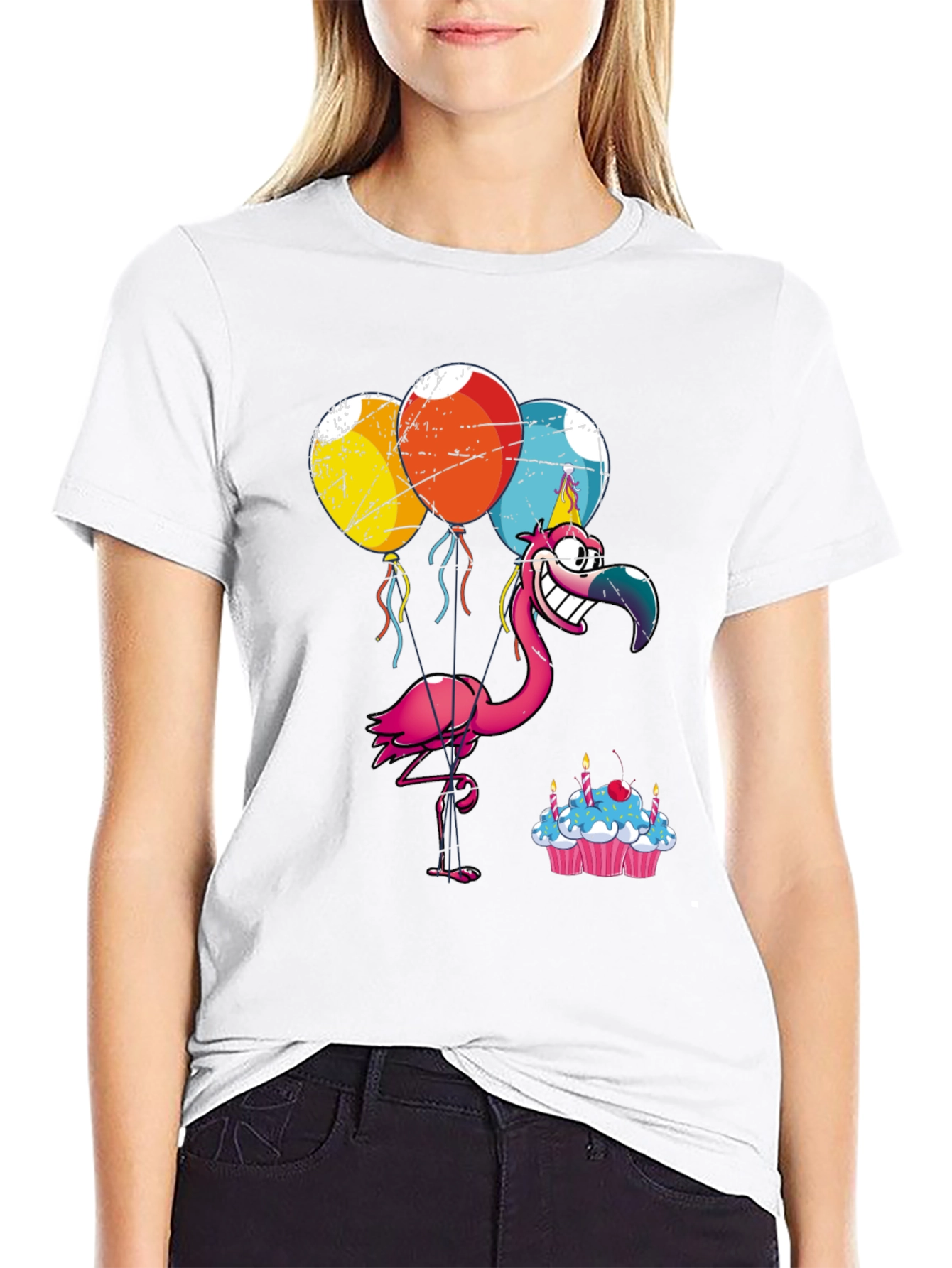 Party Flamingo T-Shirt: Birthday Celebration Tee