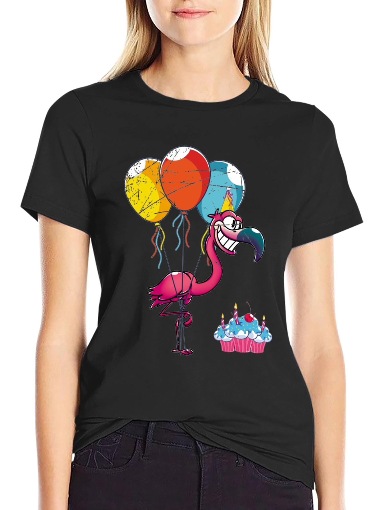 Party Flamingo T-Shirt: Birthday Celebration Tee