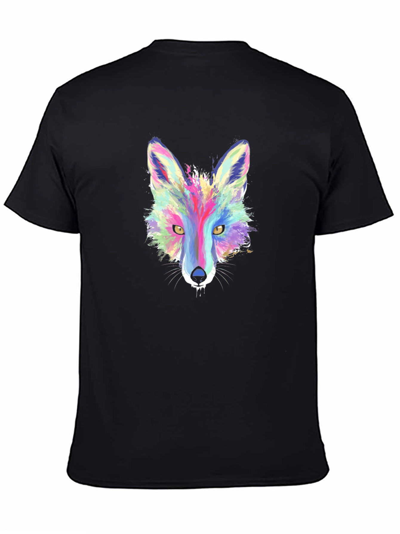 Vibrant Fox Graphic Tee - Stylish Mens T-Shirt