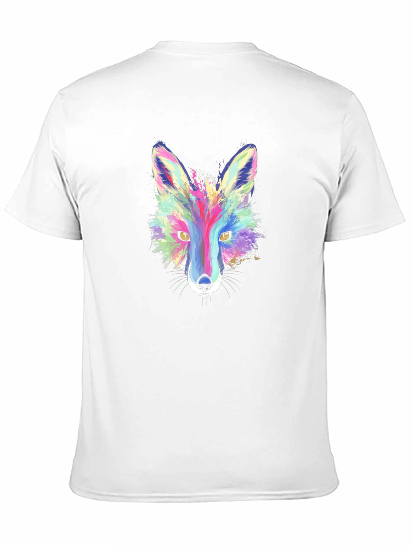 Vibrant Fox Graphic Tee - Stylish Mens T-Shirt