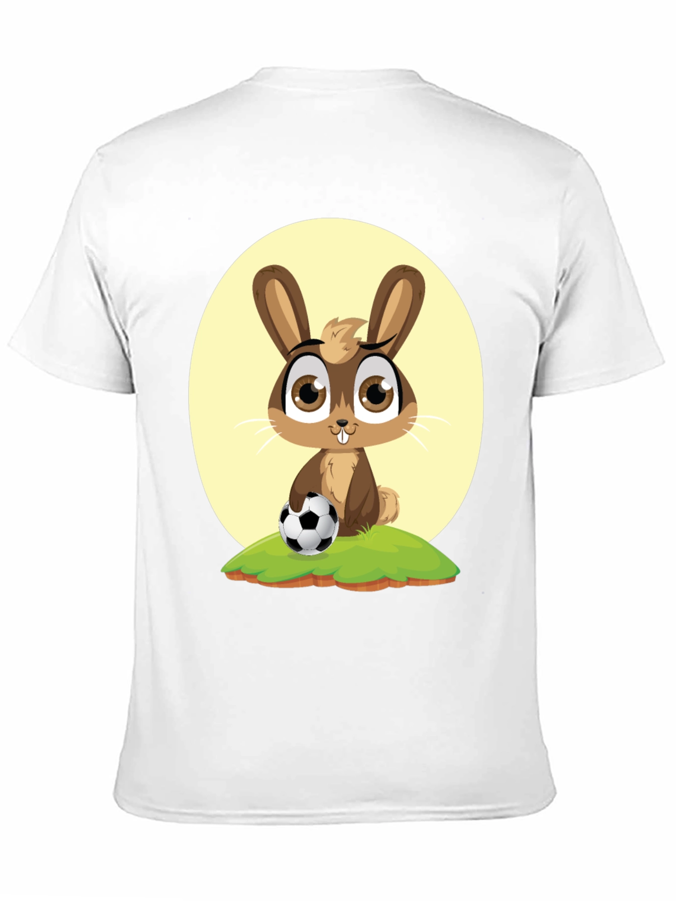 Cute Cartoon Rabbit Soccer T-Shirt