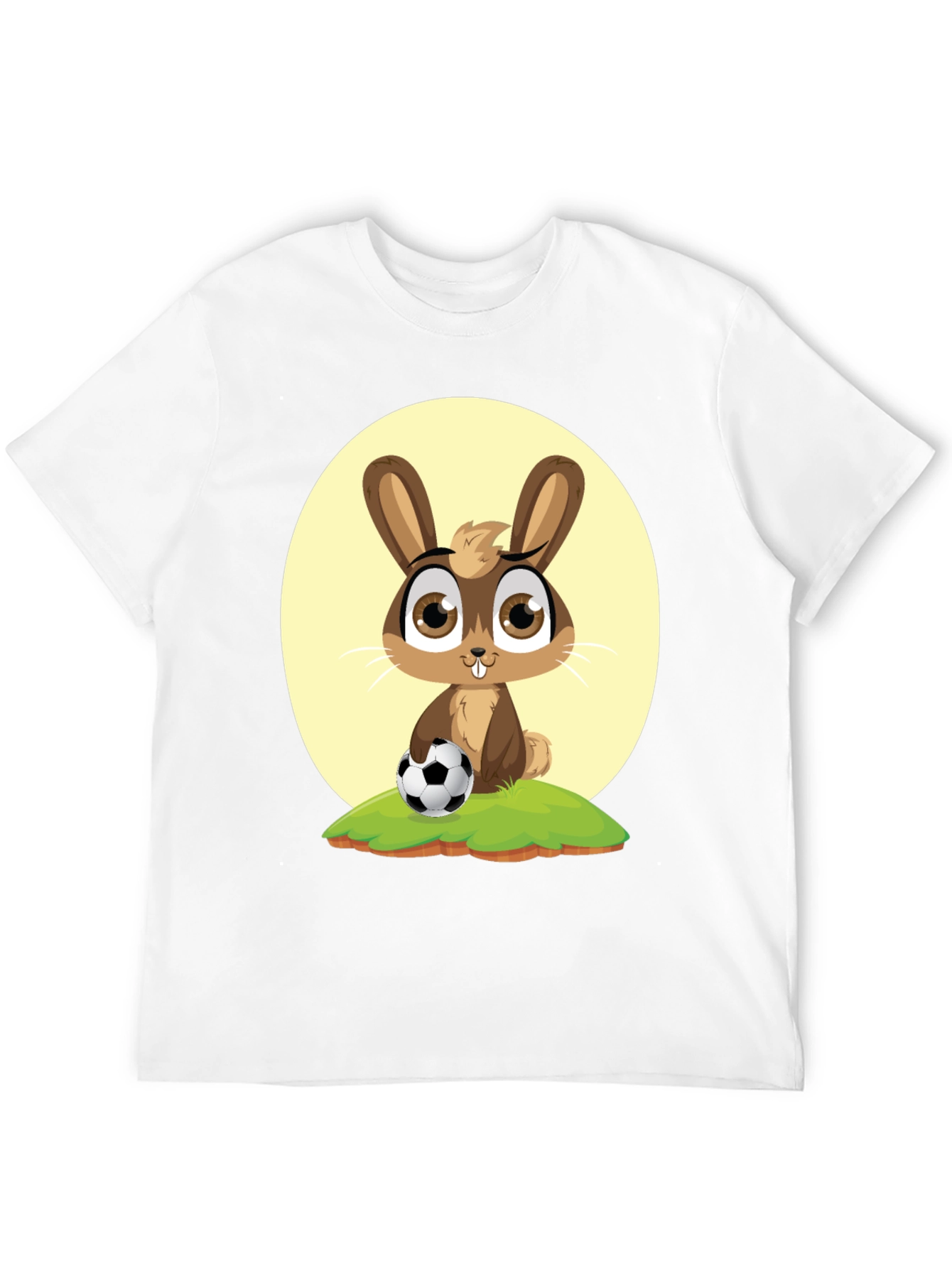 Cute Cartoon Rabbit Soccer T-Shirt