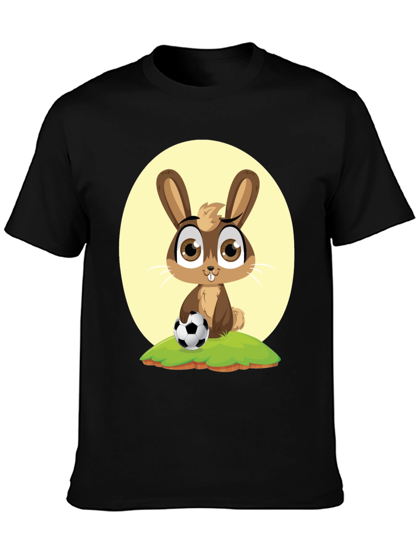 Cute Cartoon Rabbit Soccer T-Shirt