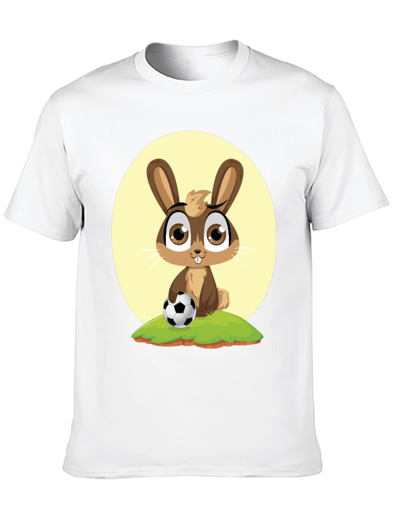 Cute Cartoon Rabbit Soccer T-Shirt