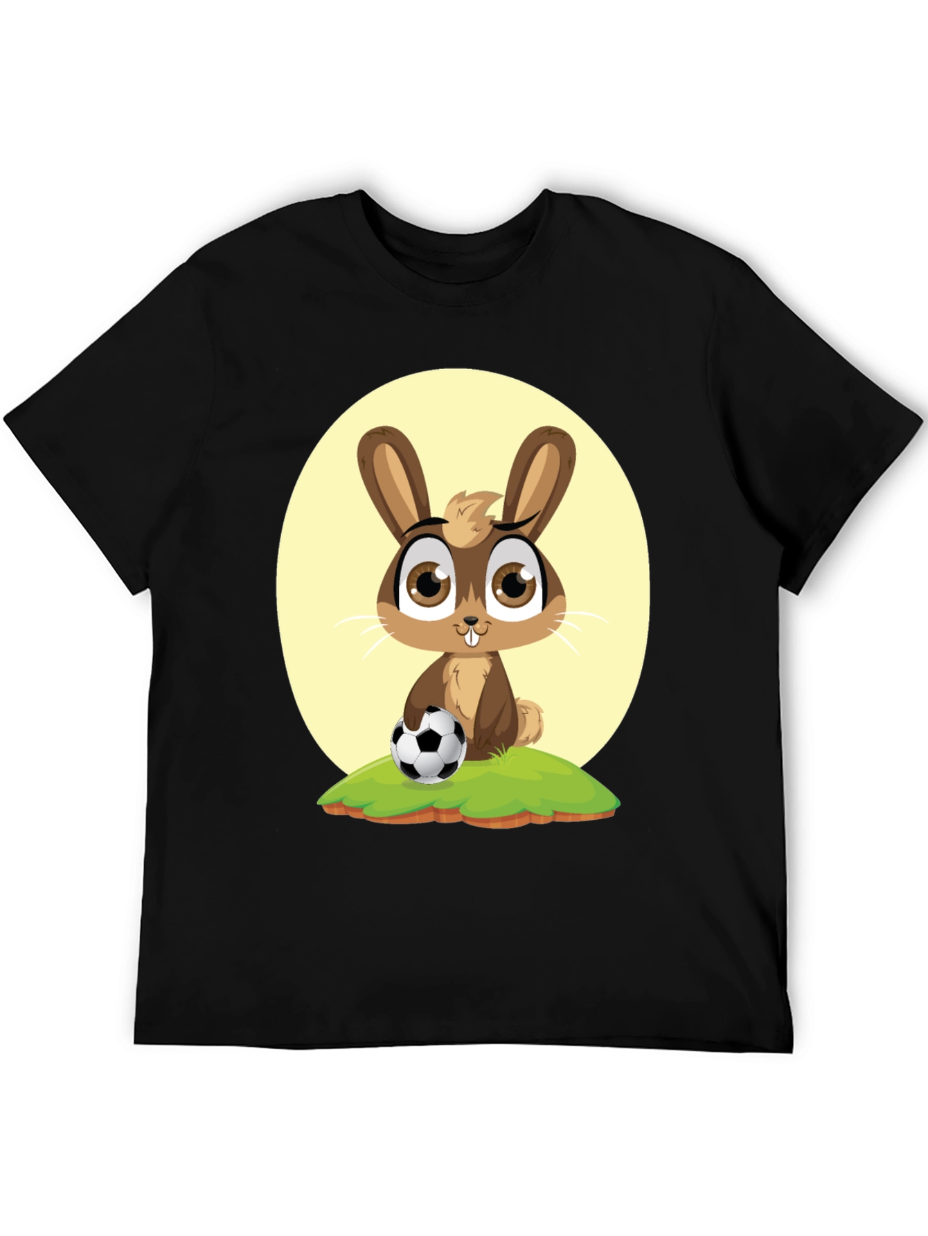 Cute Cartoon Rabbit Soccer T-Shirt