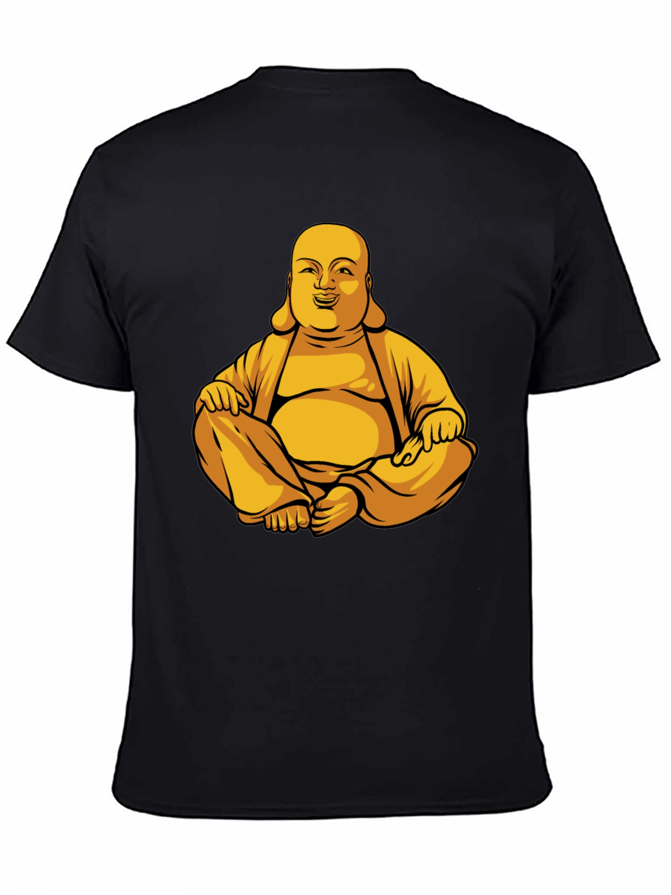 Buddha Graphic Print T-Shirt - Meditating Design