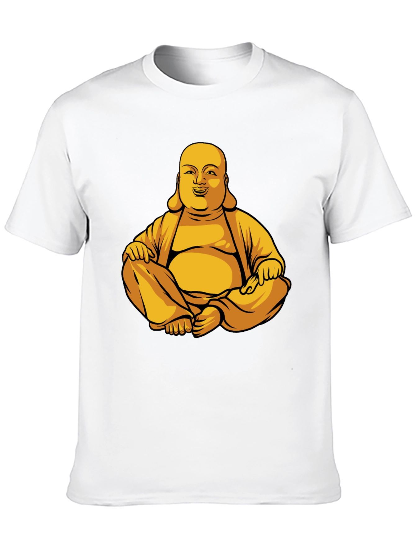 Buddha Graphic Print T-Shirt - Meditating Design