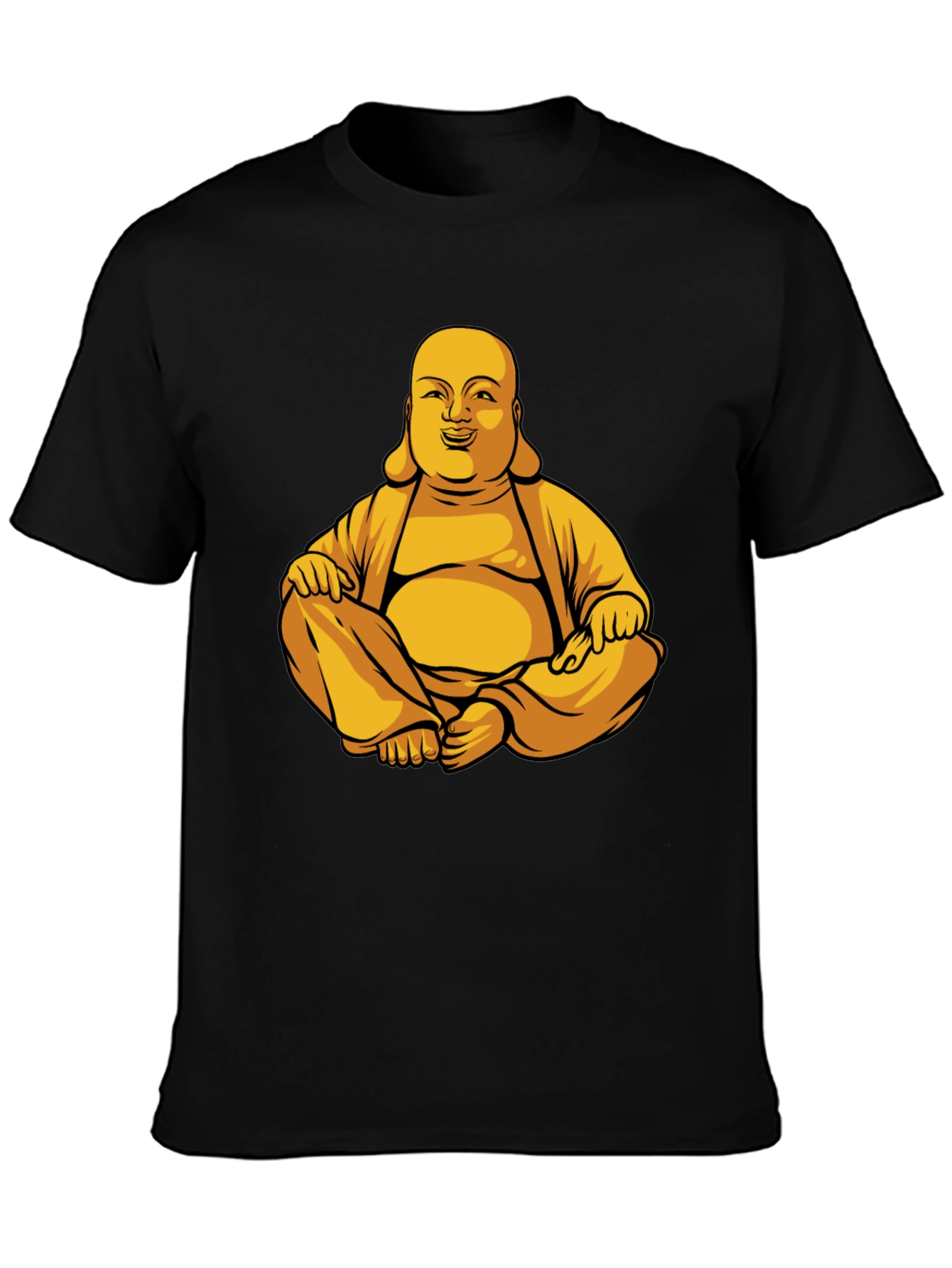 Buddha Graphic Print T-Shirt - Meditating Design