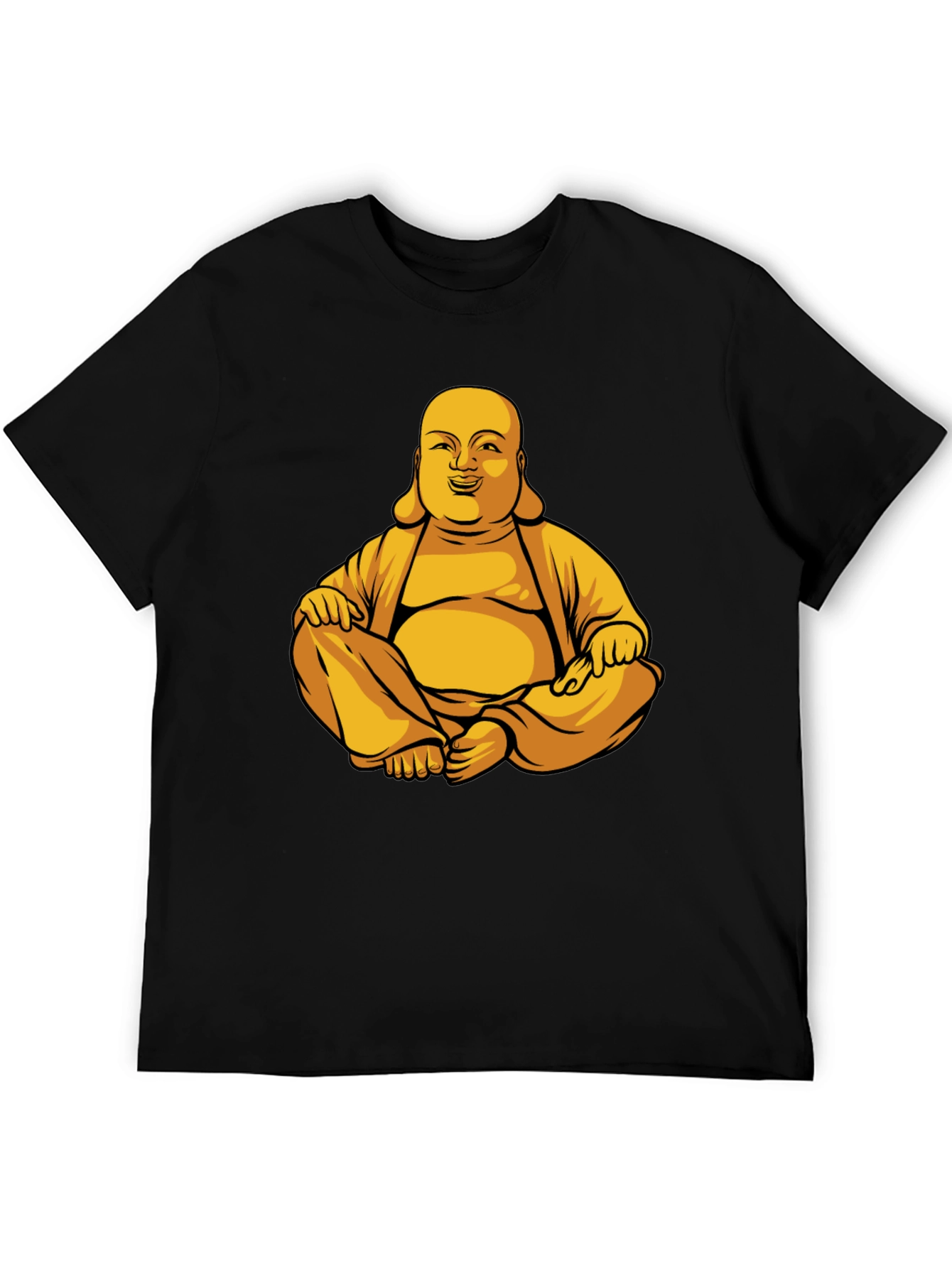 Buddha Graphic Print T-Shirt - Meditating Design