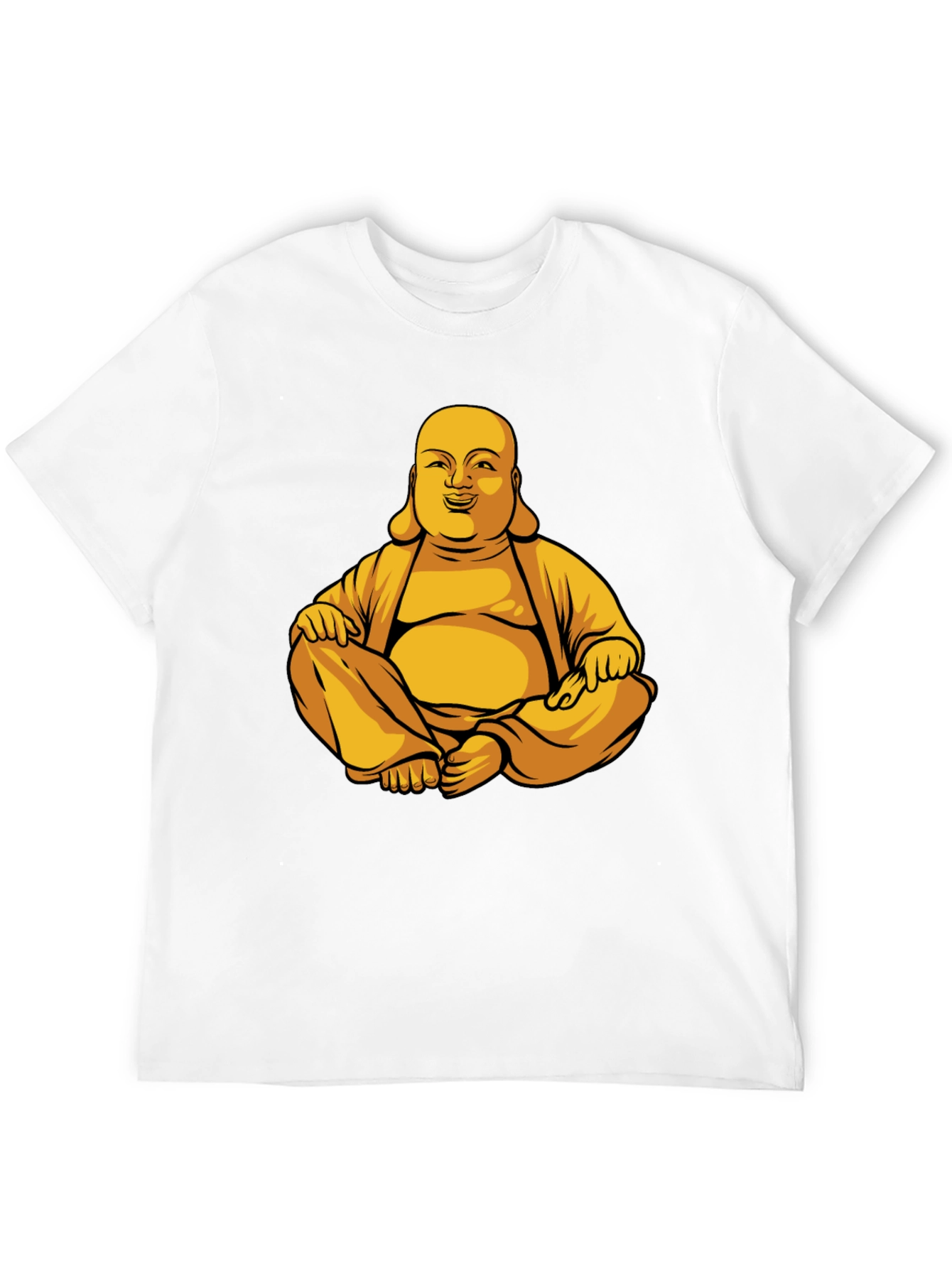 Buddha Graphic Print T-Shirt - Meditating Design