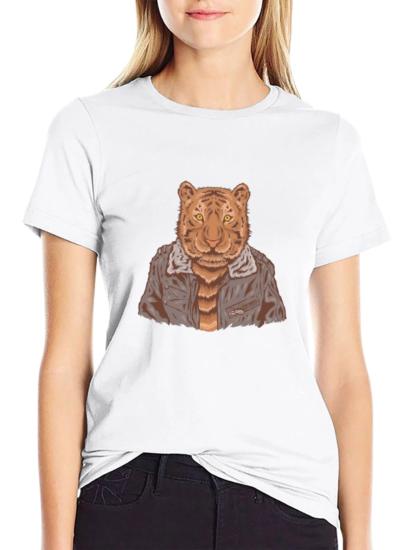 Tiger in Jacket Graphic Tee