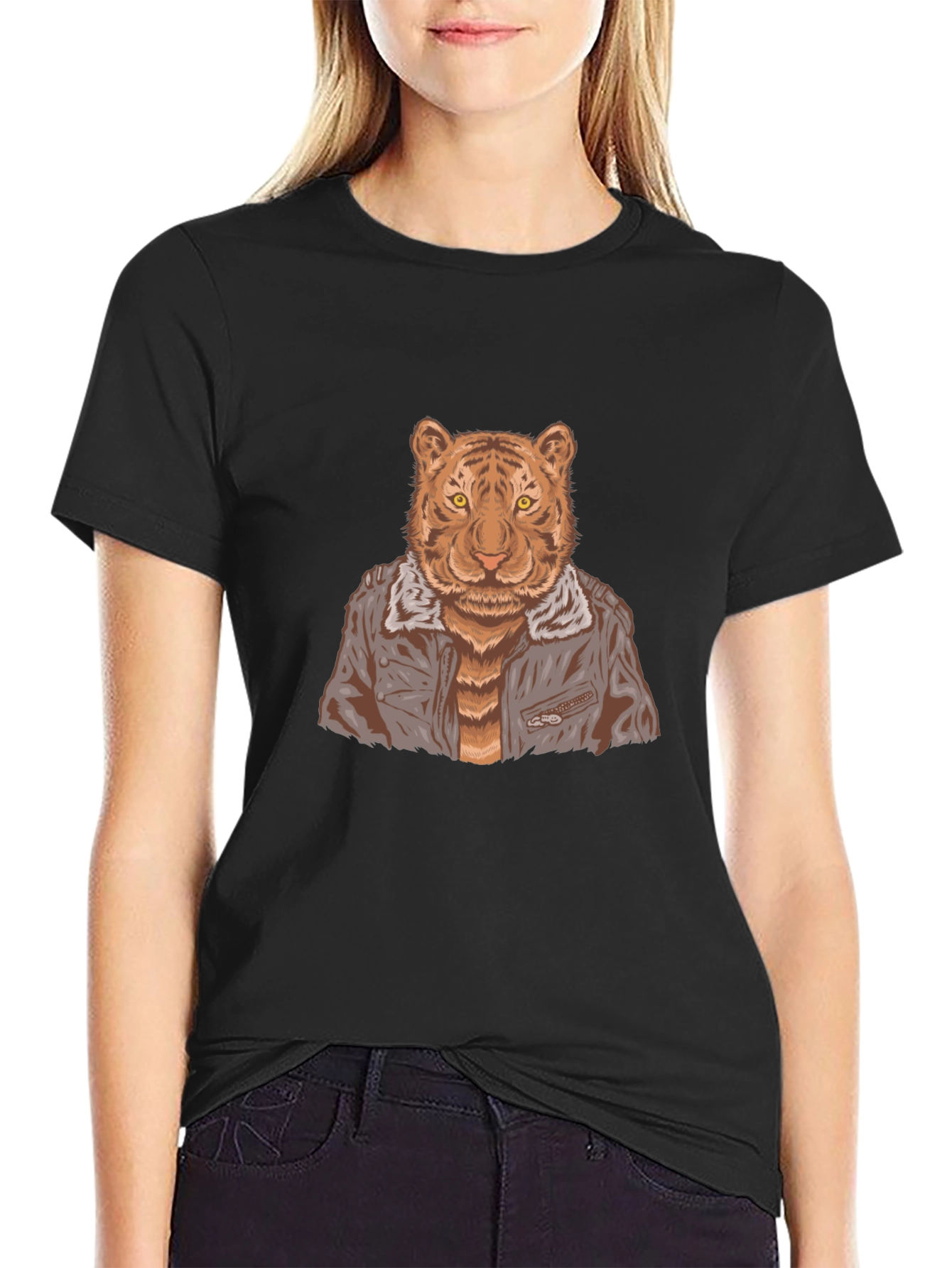 Tiger in Jacket Graphic Tee