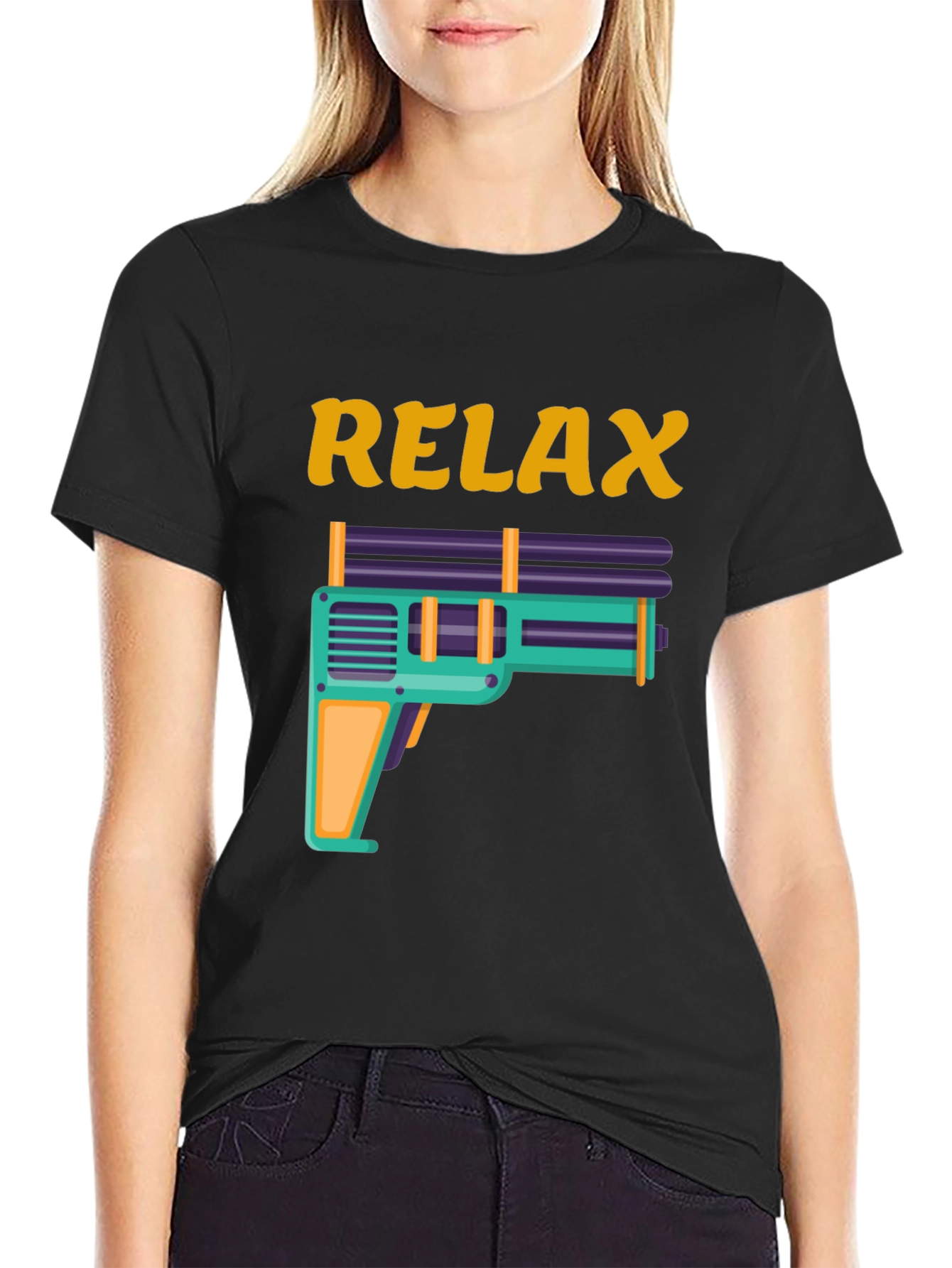 Relax Water Gun Graphic Tee