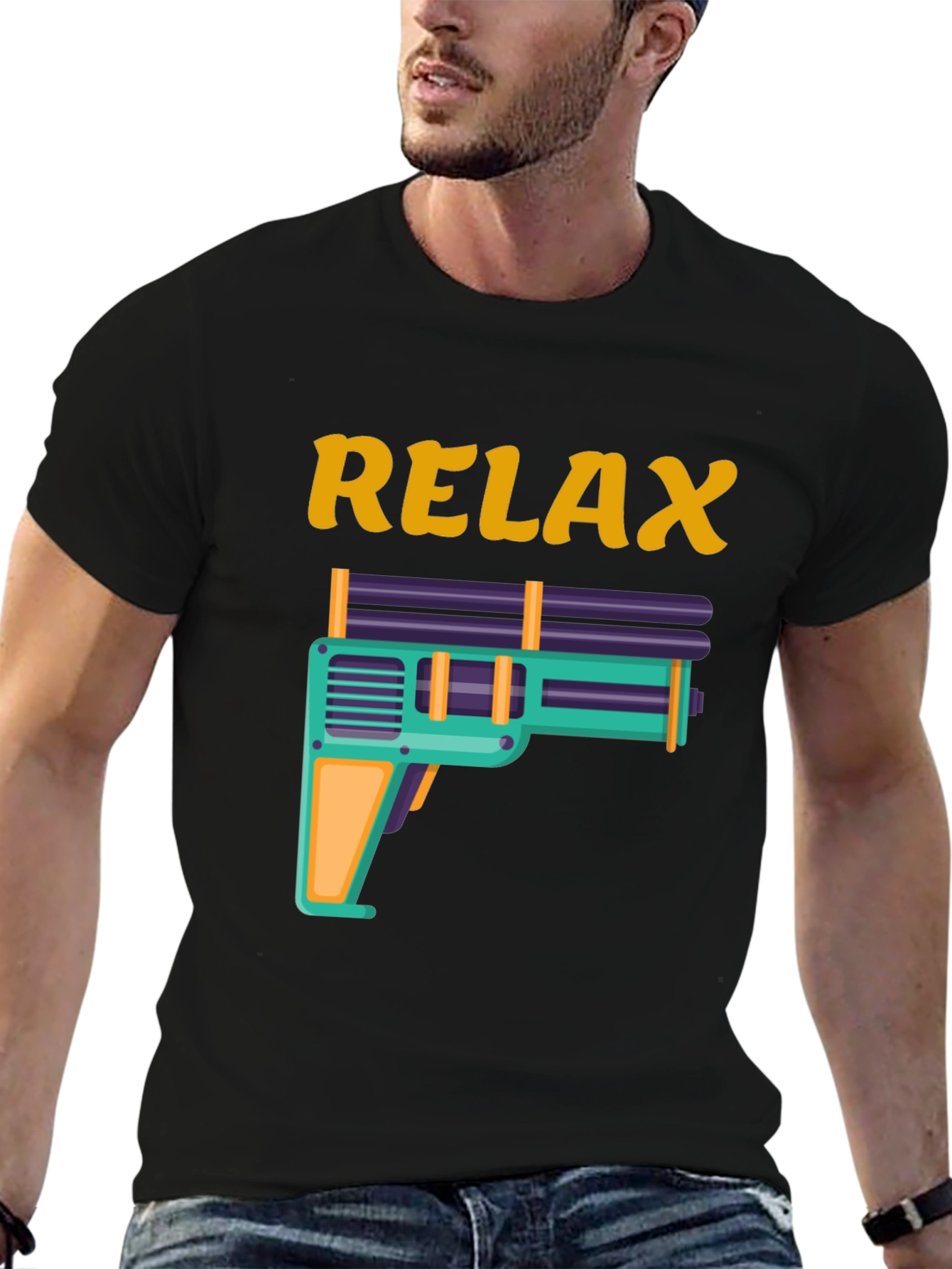 Relax Water Gun Graphic Tee