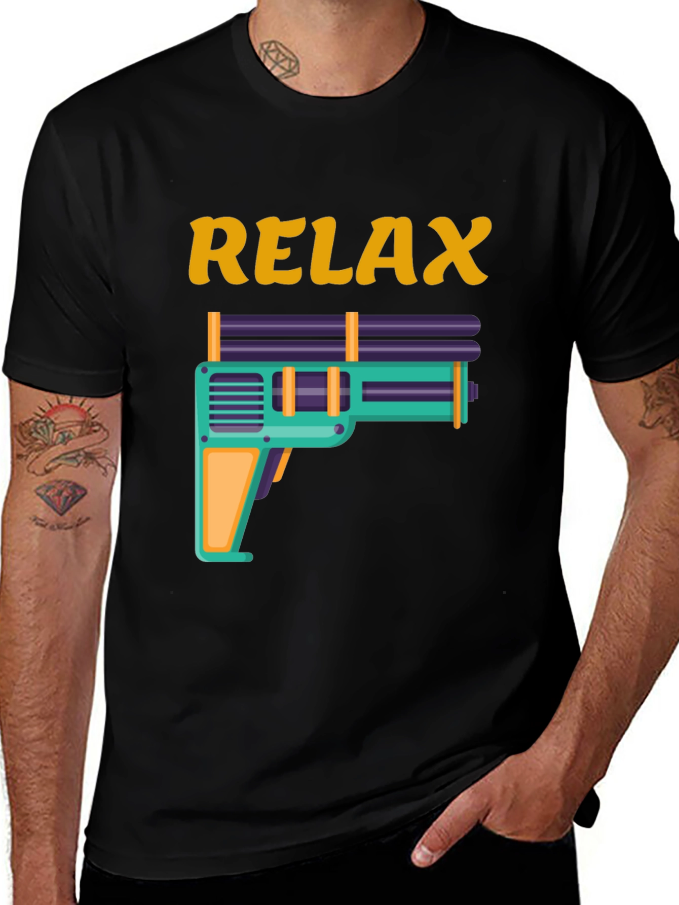 Relax Water Gun Graphic Tee