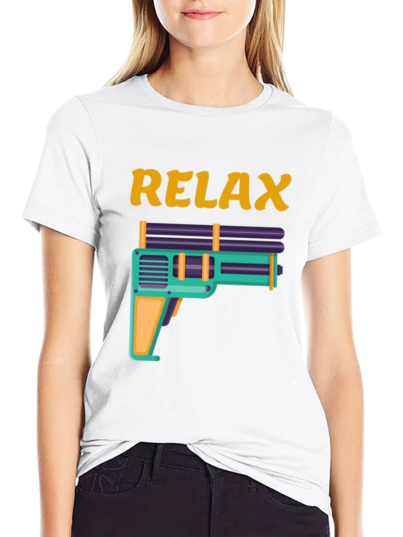Relax Water Gun Graphic Tee