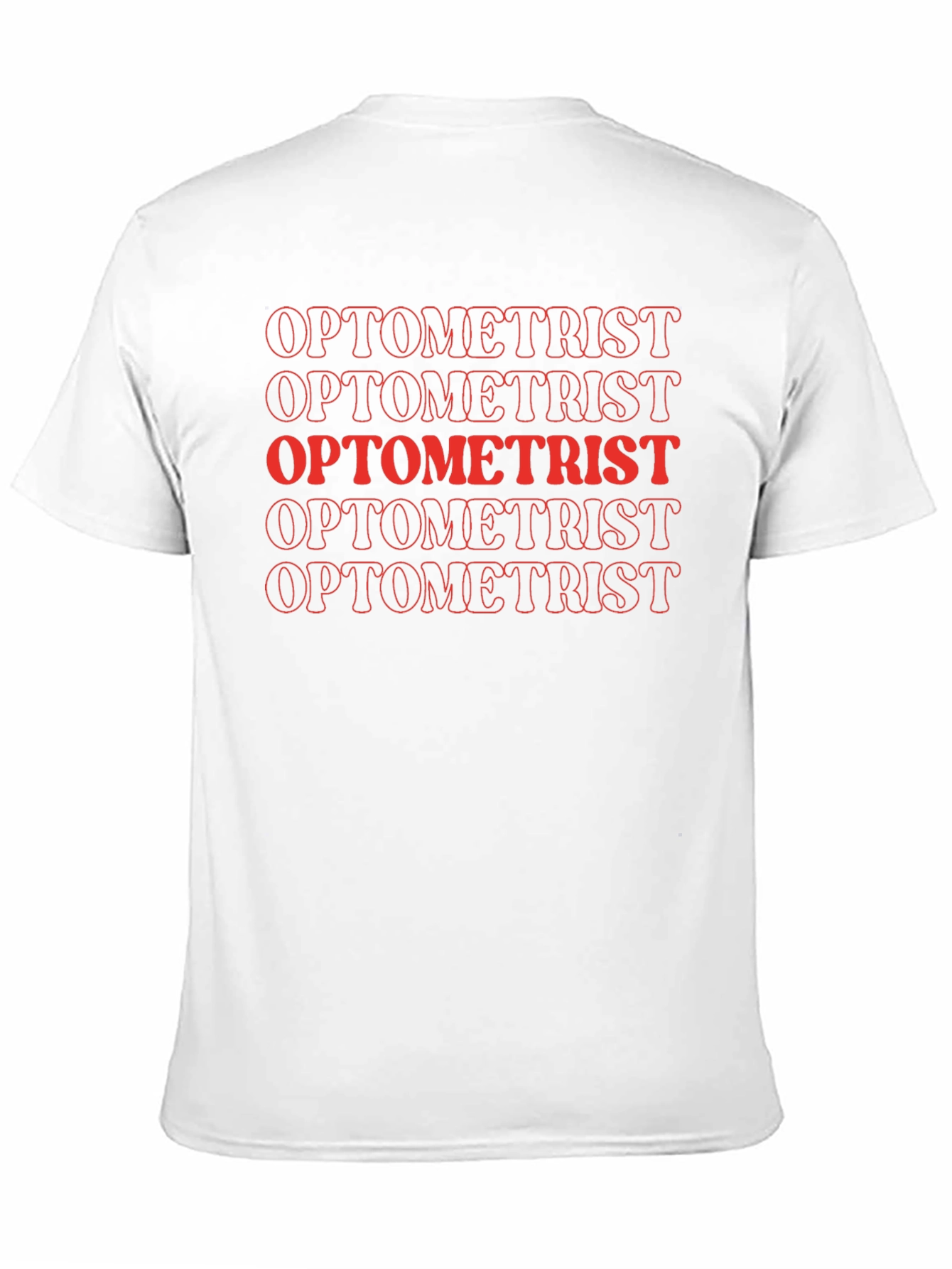 Optometrist Bold Text Graphic T-Shirt