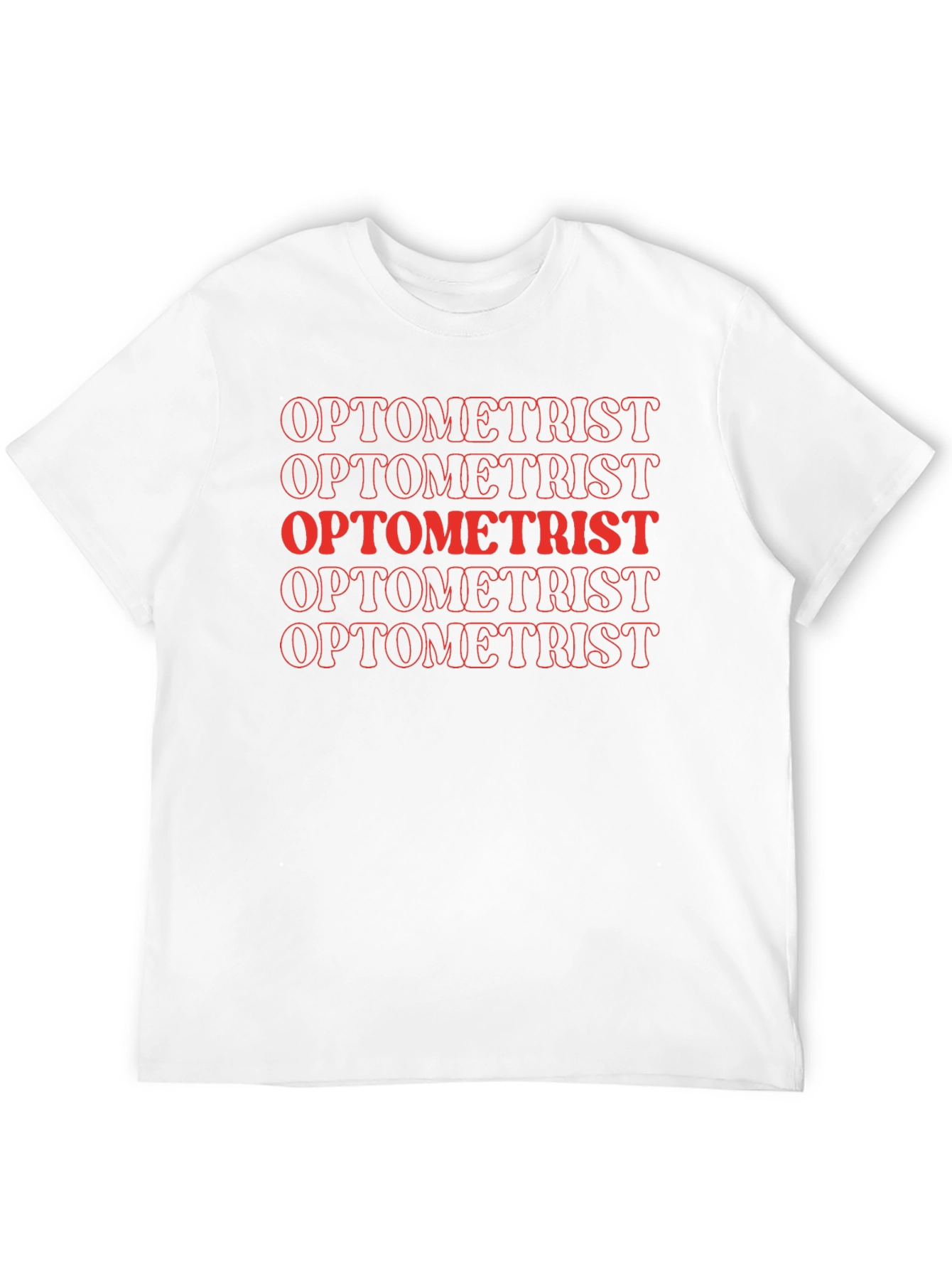 Optometrist Bold Text Graphic T-Shirt