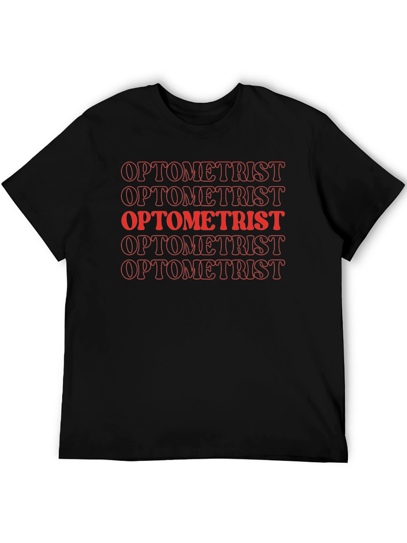 Optometrist Bold Text Graphic T-Shirt