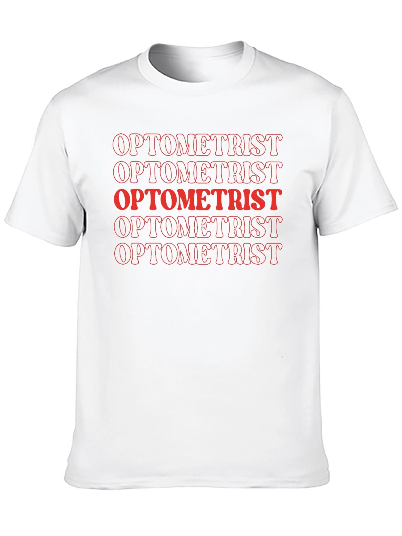 Optometrist Bold Text Graphic T-Shirt