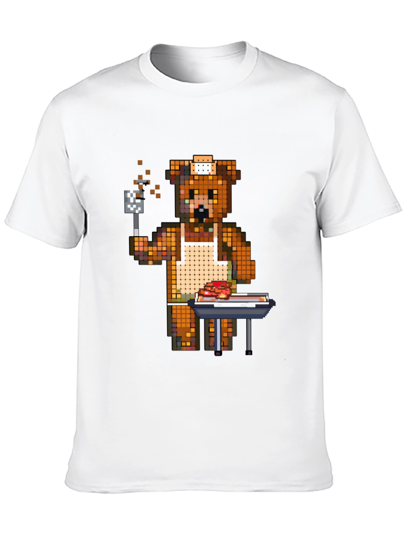 Pixel Bear BBQ T-Shirt