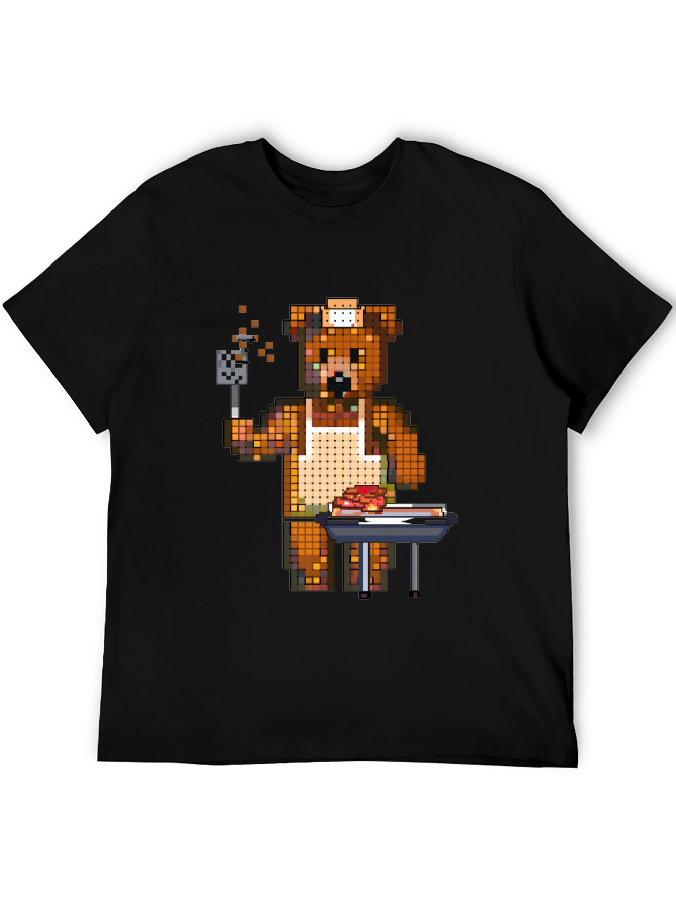 Pixel Bear BBQ T-Shirt