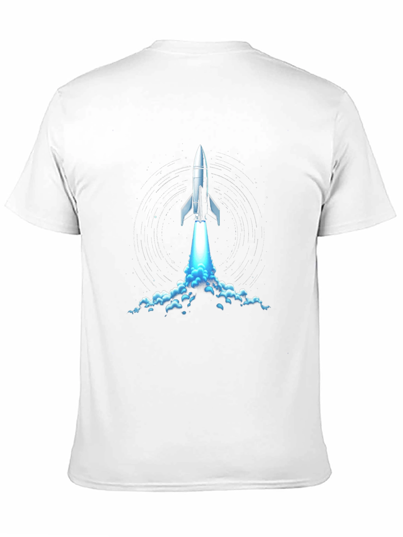 Rocket Launch Graphic Tee - Black Cotton Comfort