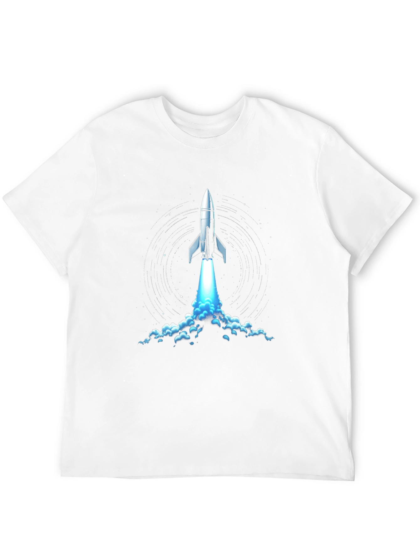 Rocket Launch Graphic Tee - Black Cotton Comfort
