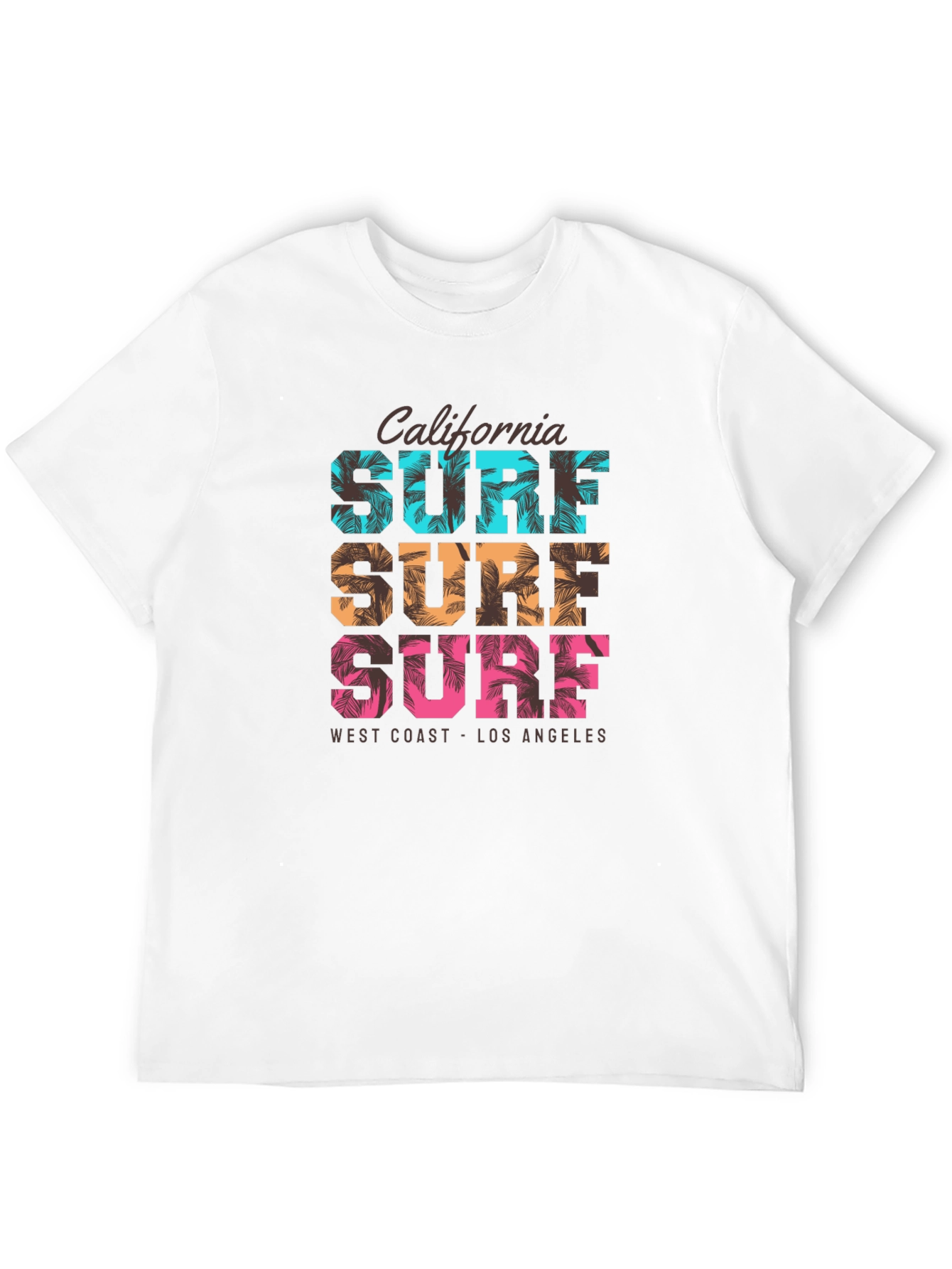 California Surf Graphic Tee - West Coast Vibes