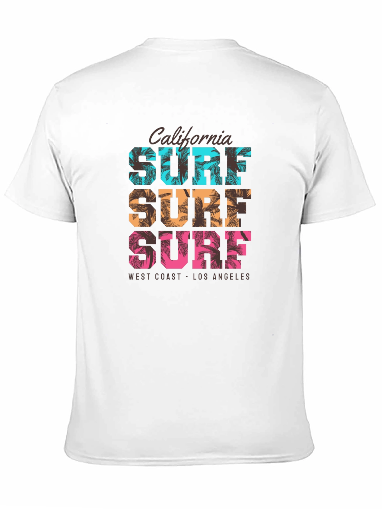 California Surf Graphic Tee - West Coast Vibes