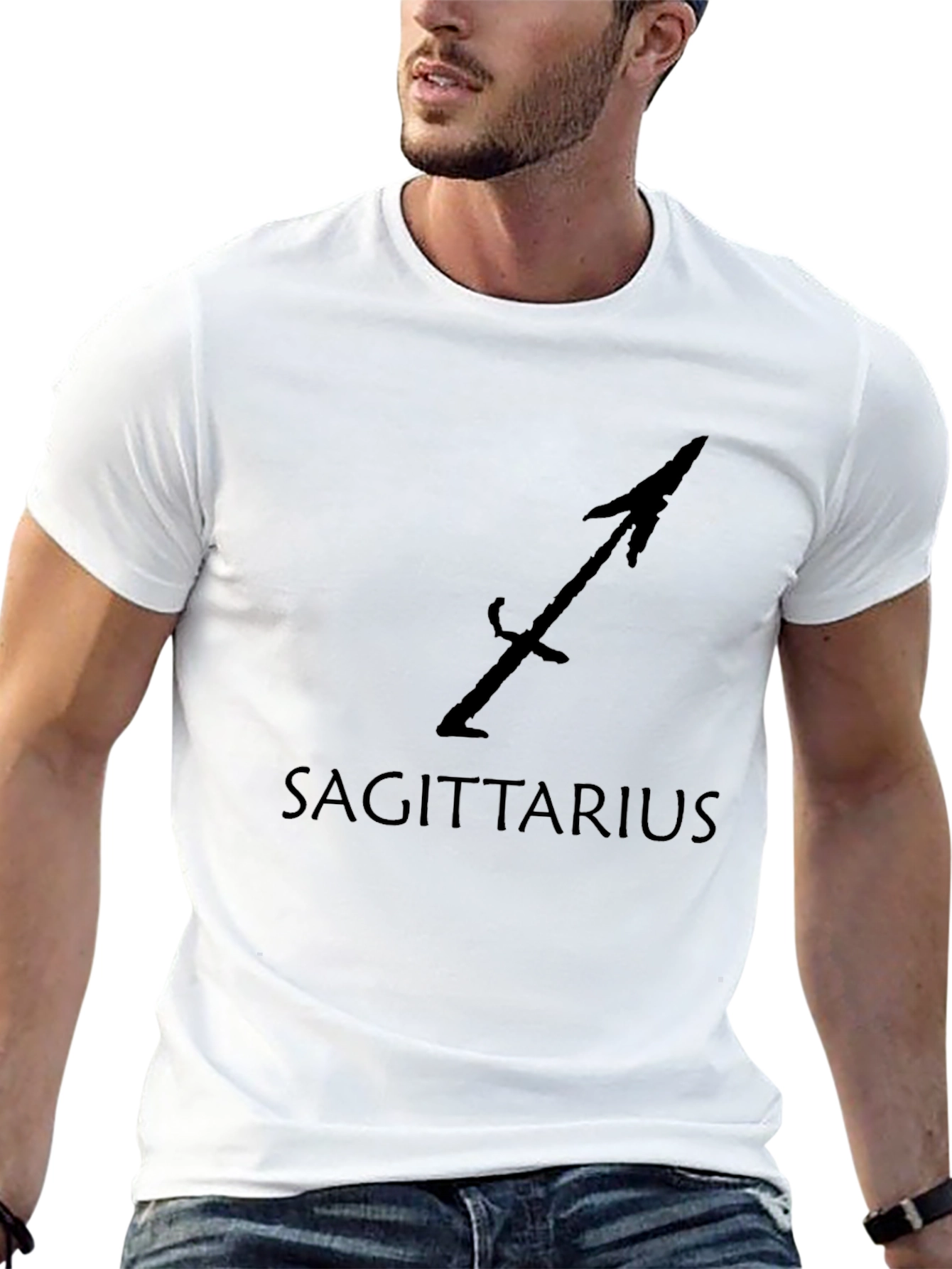 Sagittarius Zodiac Black T-Shirt
