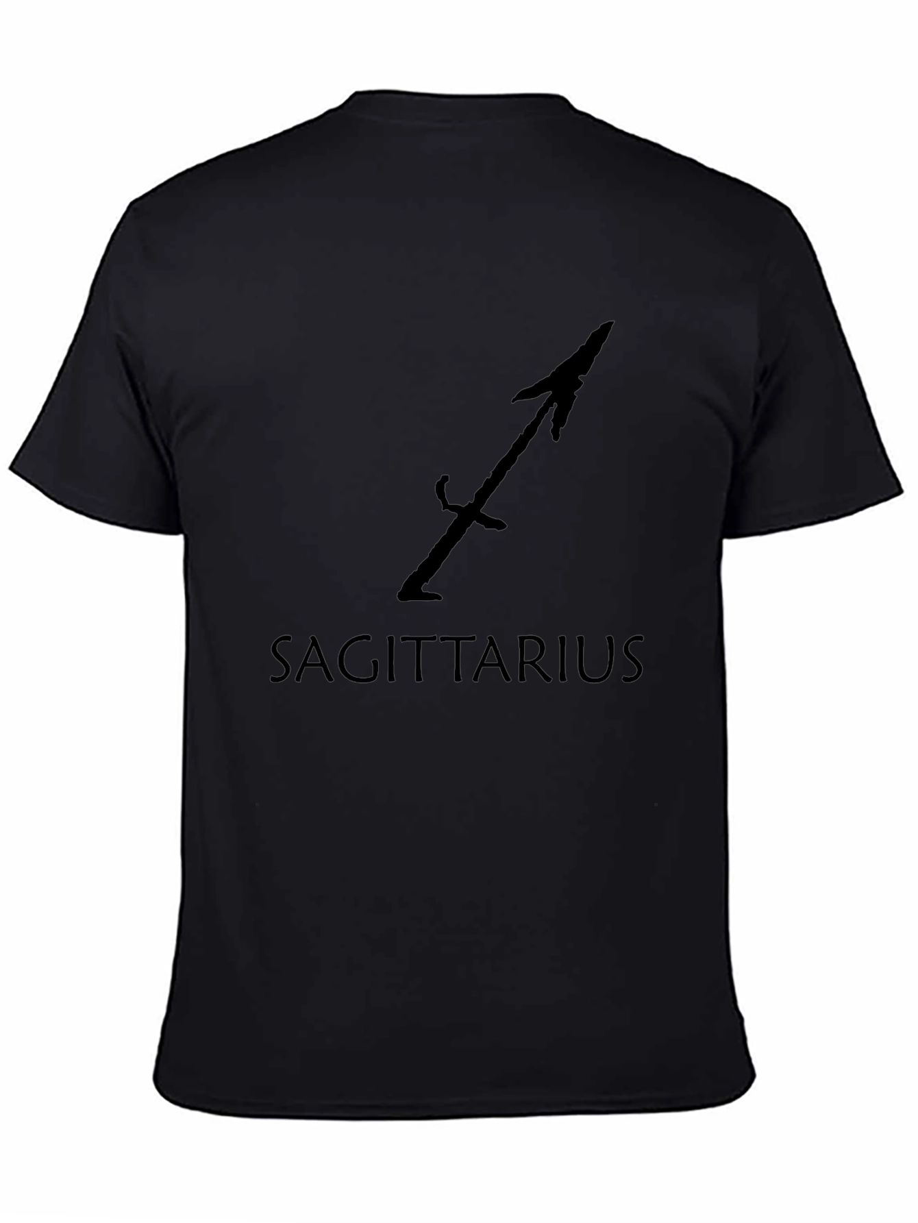 Sagittarius Zodiac Black T-Shirt