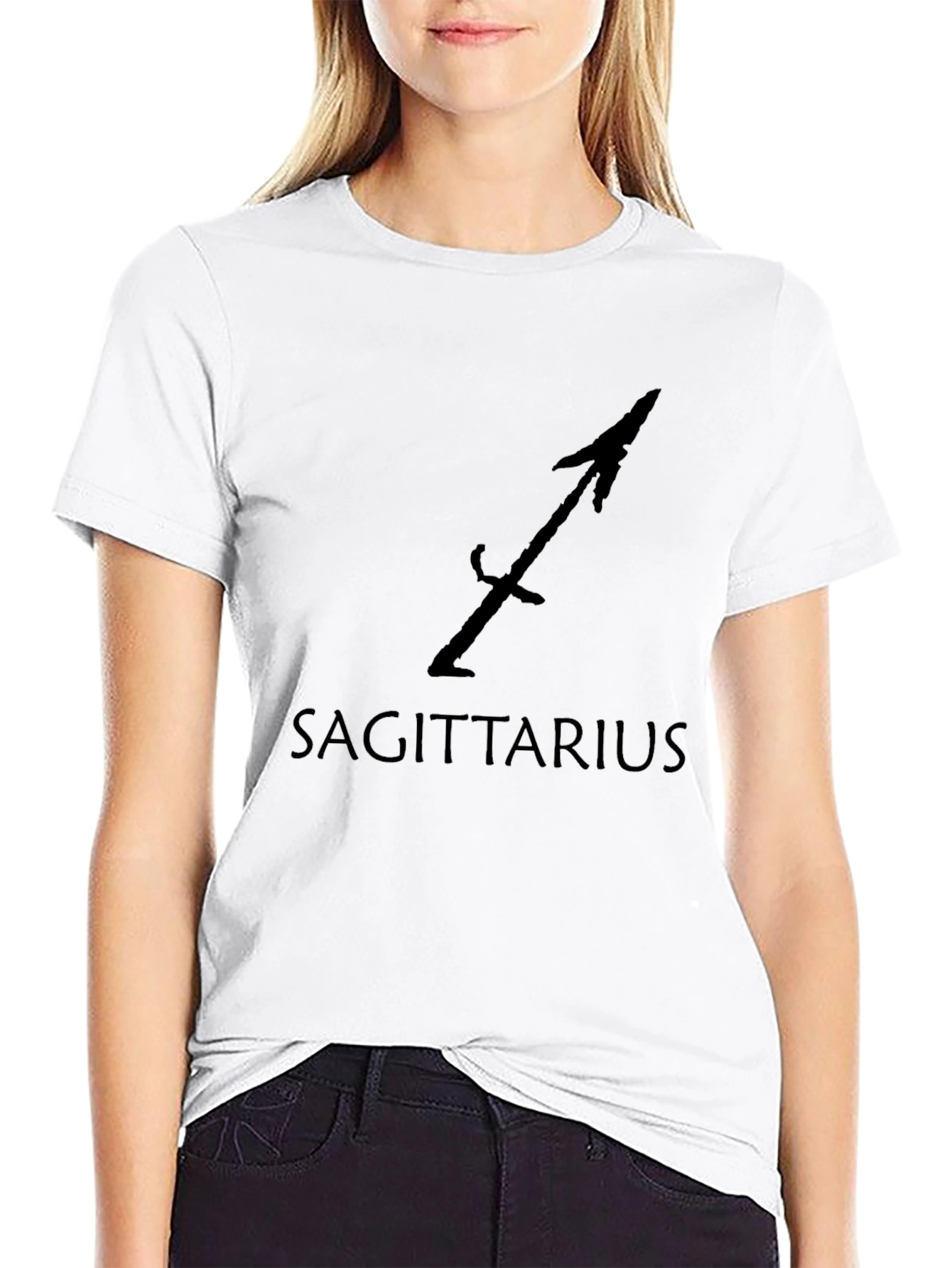 Sagittarius Zodiac Black T-Shirt