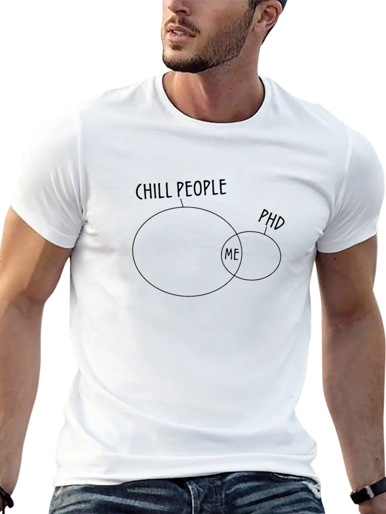 Chill People PhD Venn Diagram T-Shirt