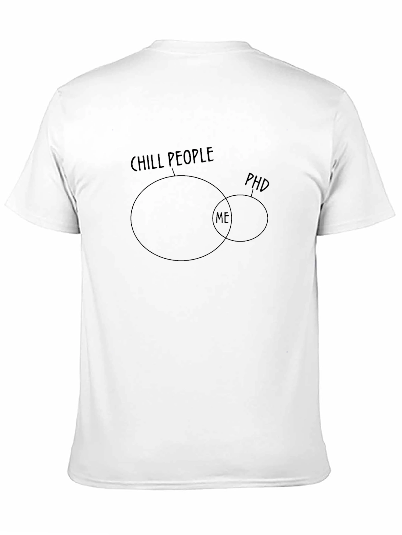 Chill People PhD Venn Diagram T-Shirt