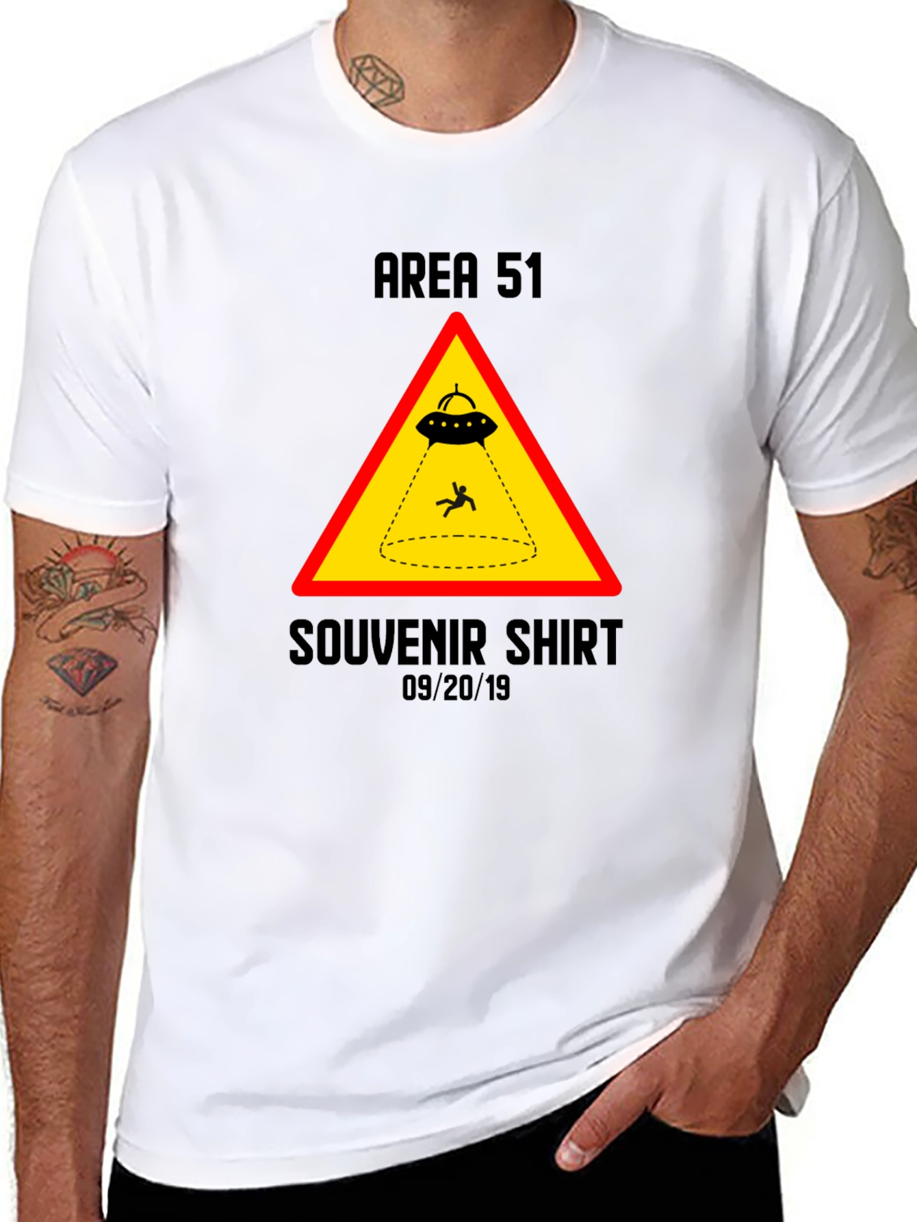 Area 51 Souvenir Shirt - UFO Abduction Graphic Tee